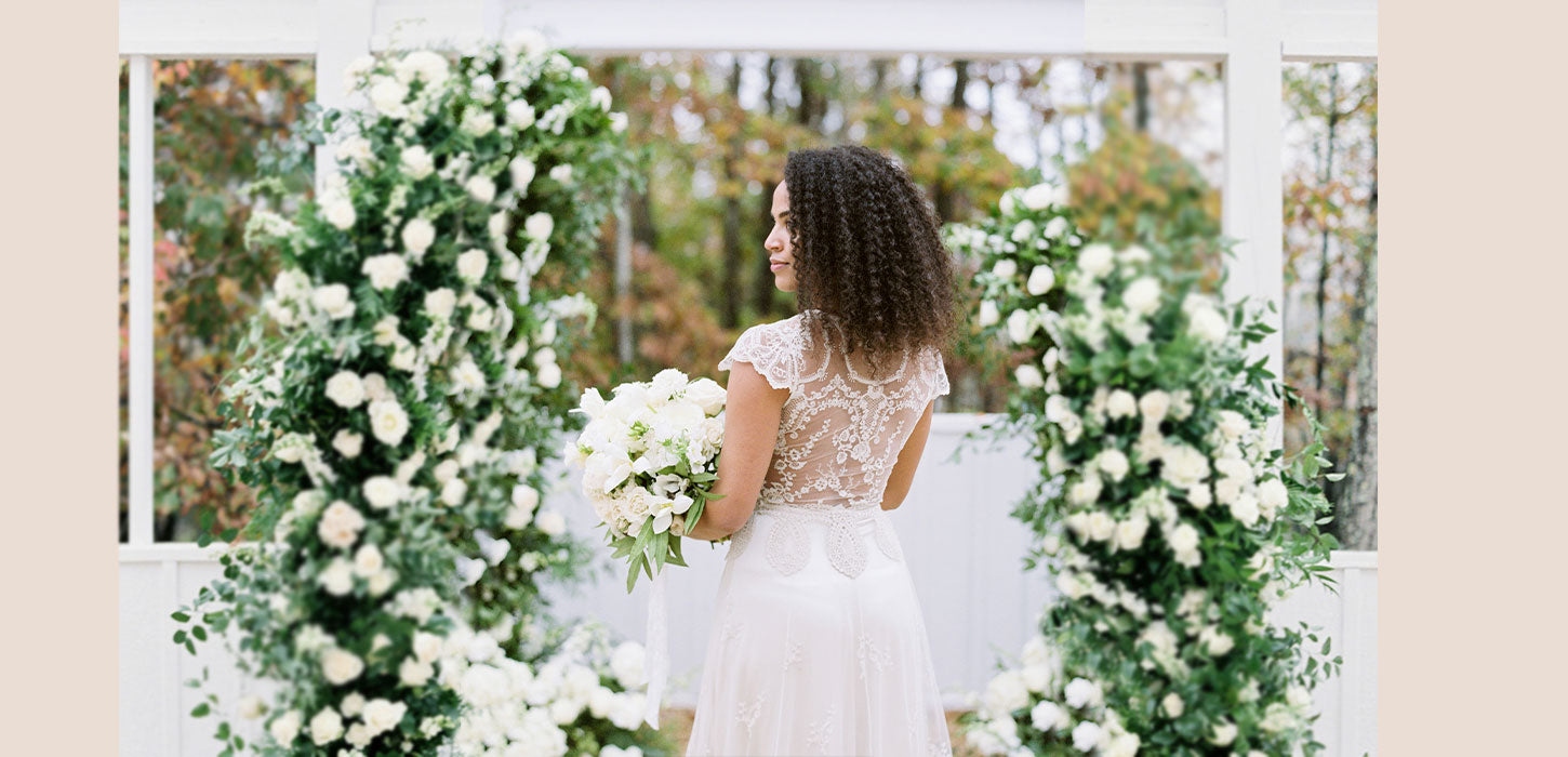 Sunflowers in Portugal - Bespoke Tea Length Wedding Dress -Cutting Edge  Brides