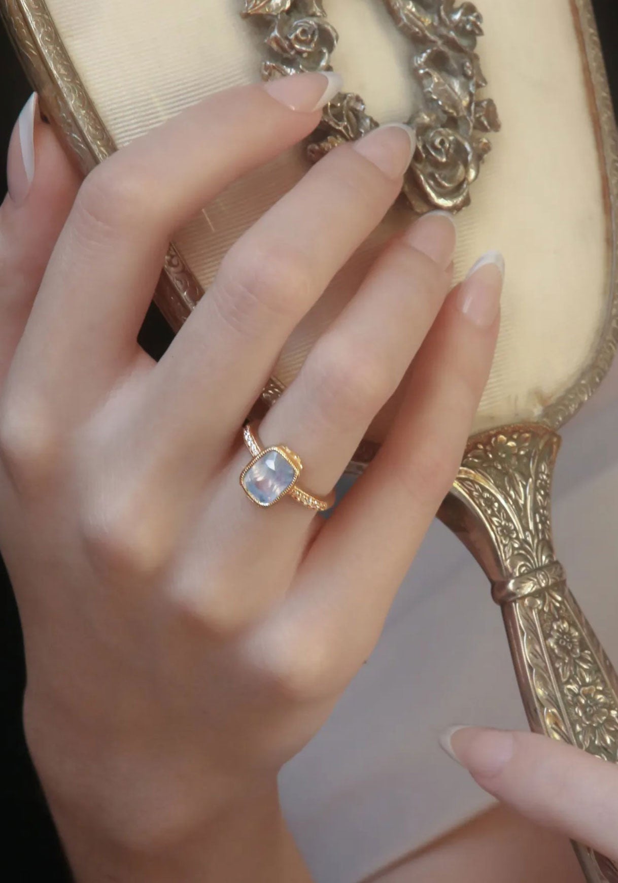 Aurelie wedding ring worn
