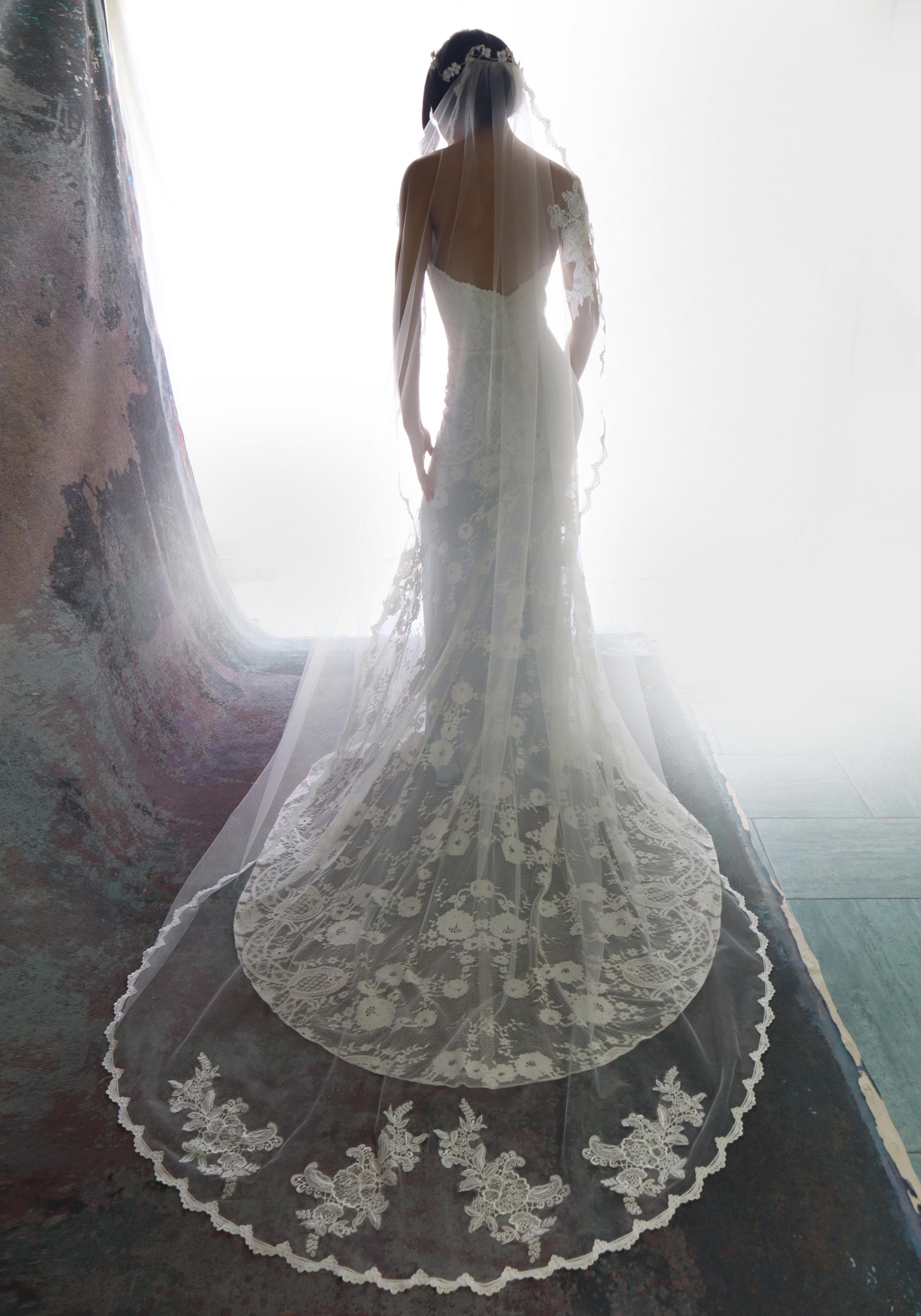 Cathedral length veil