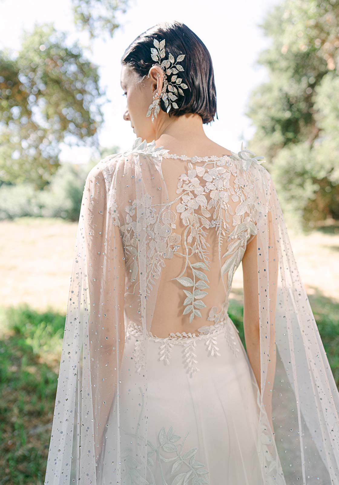 Willowyn Designer Wedding Dress Embroidered back detail