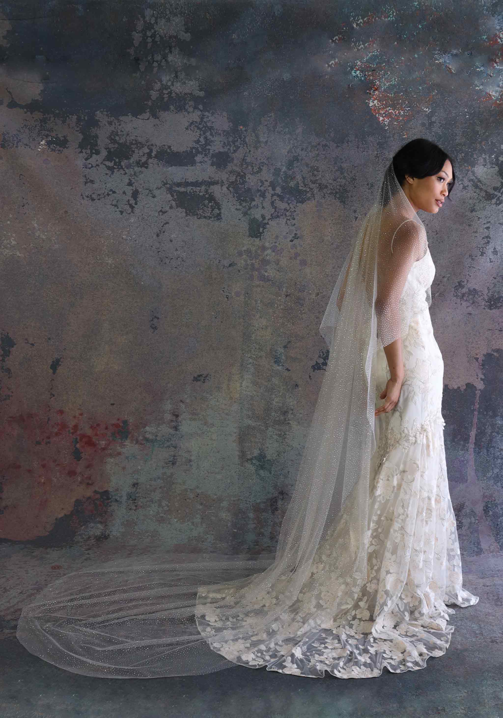 Cathedral length veil