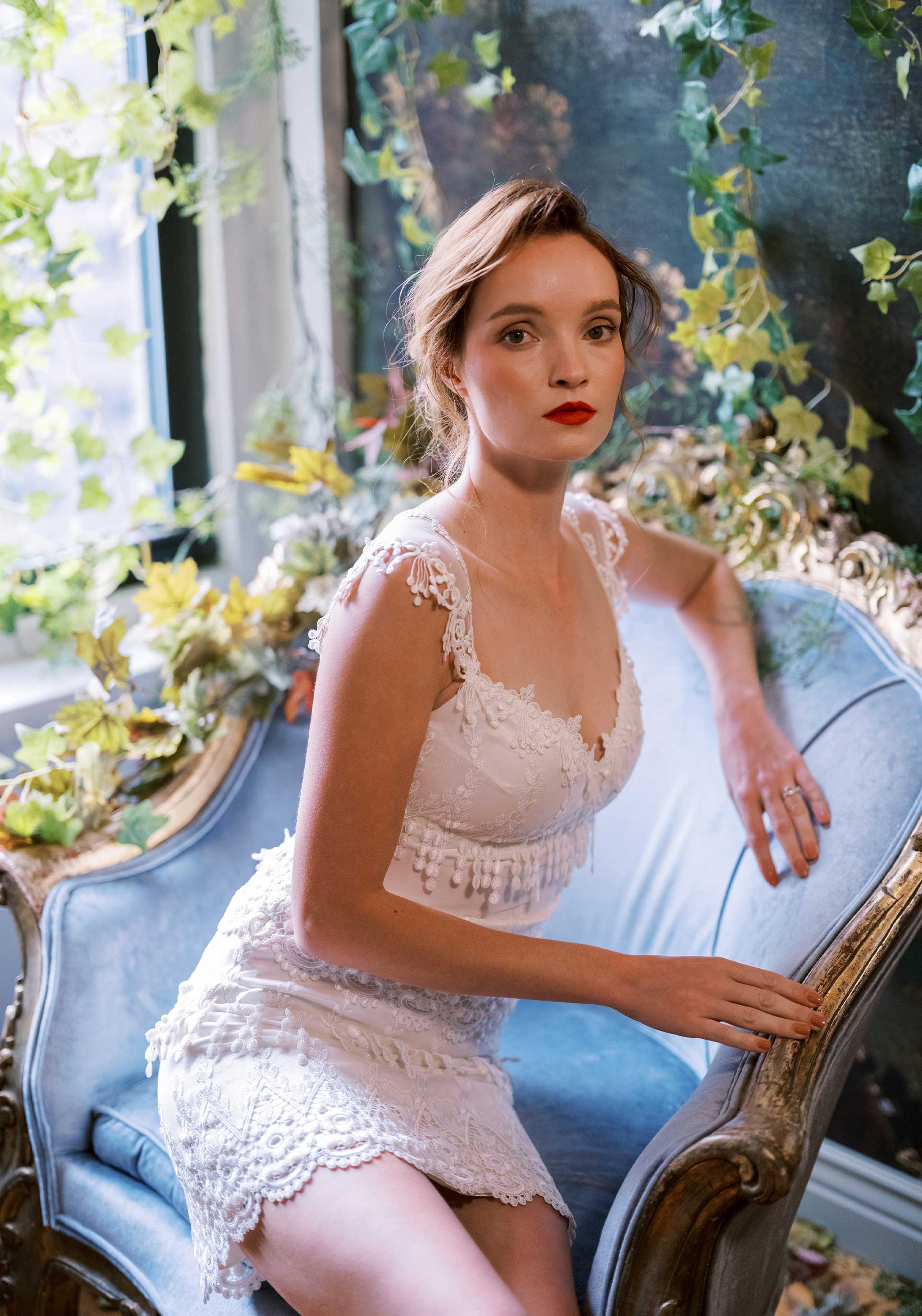 Ivory vintage inspired party dress