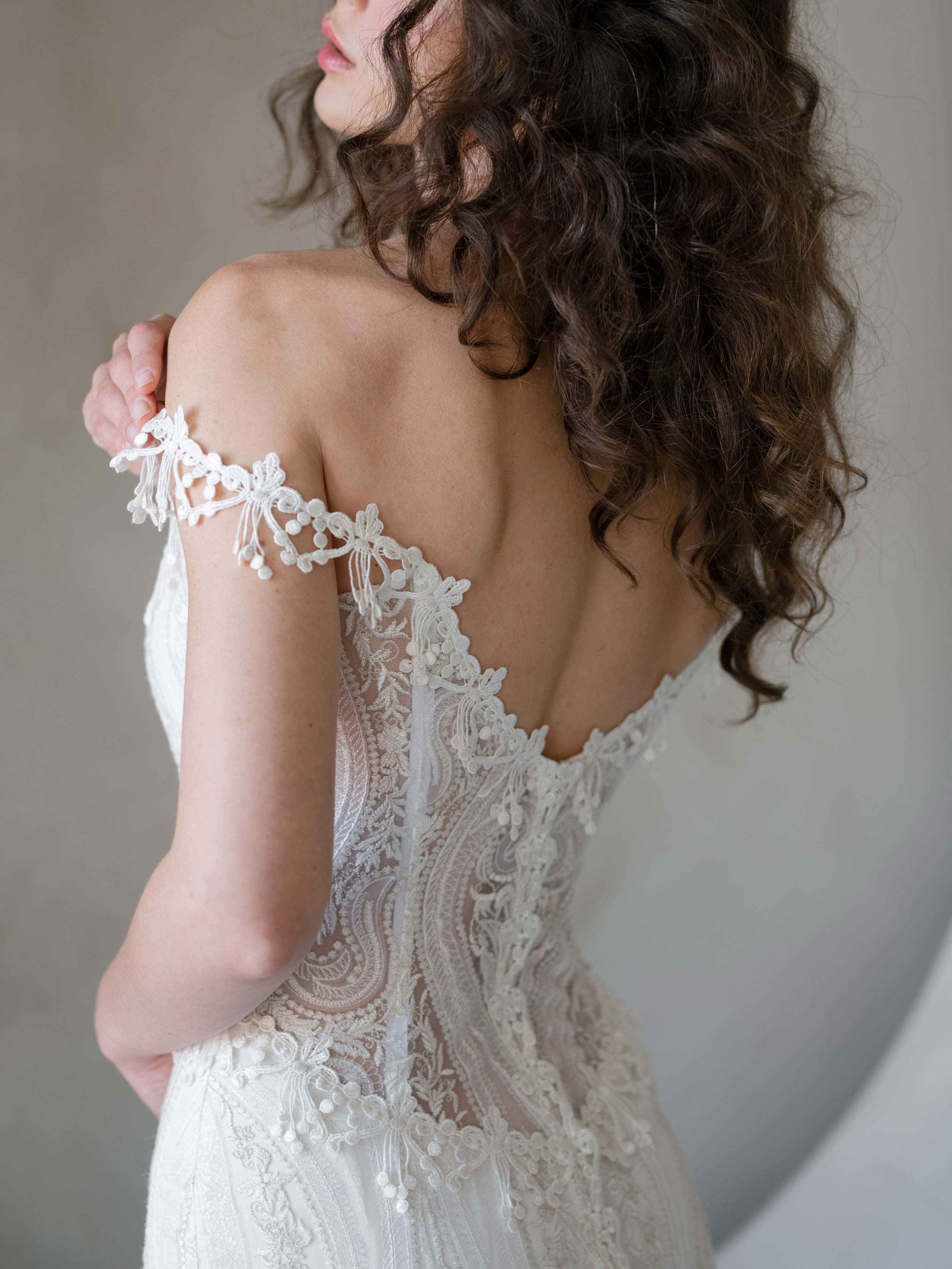 Corset Style Lace Wedding Dress Designer Claire Pettibone