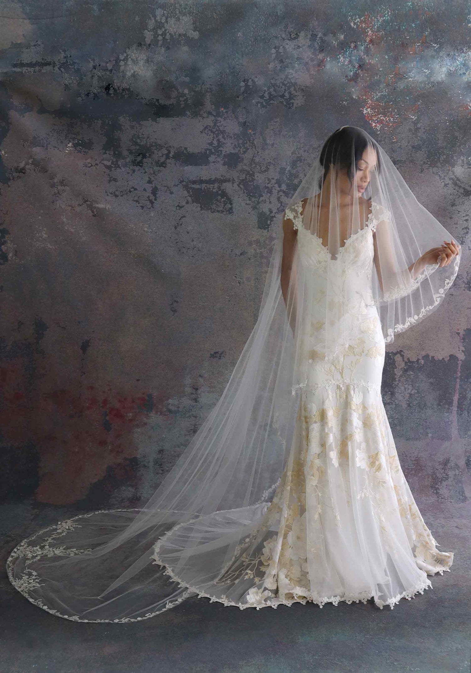 Floral veil