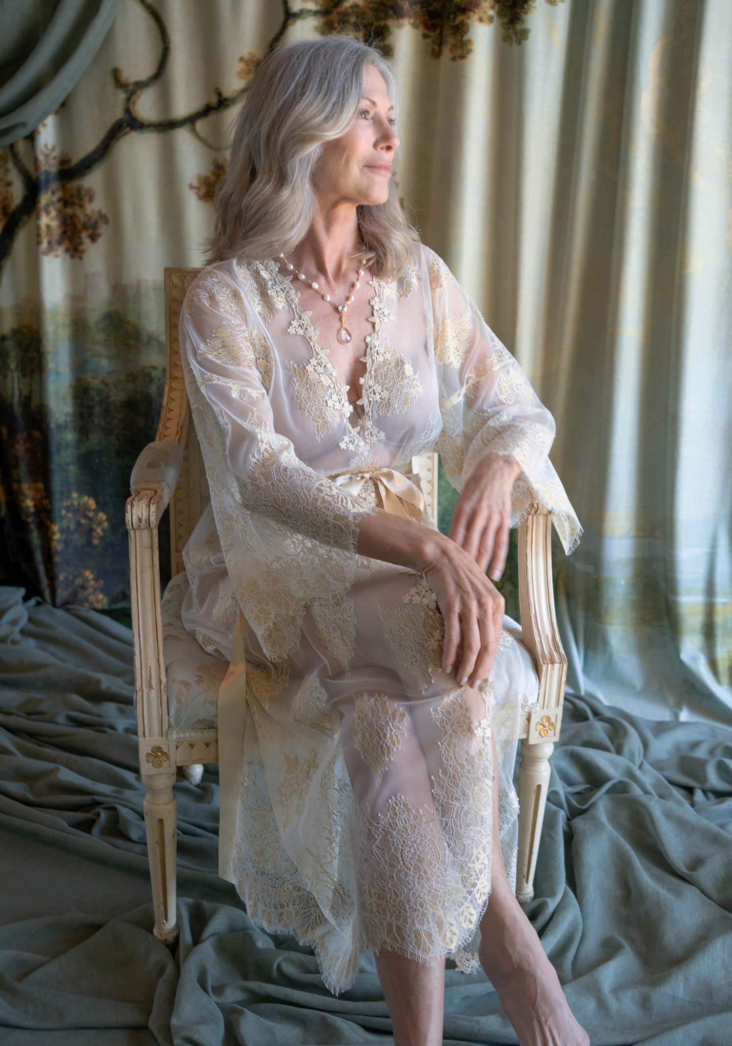 Gilda Lace Kimono Robe