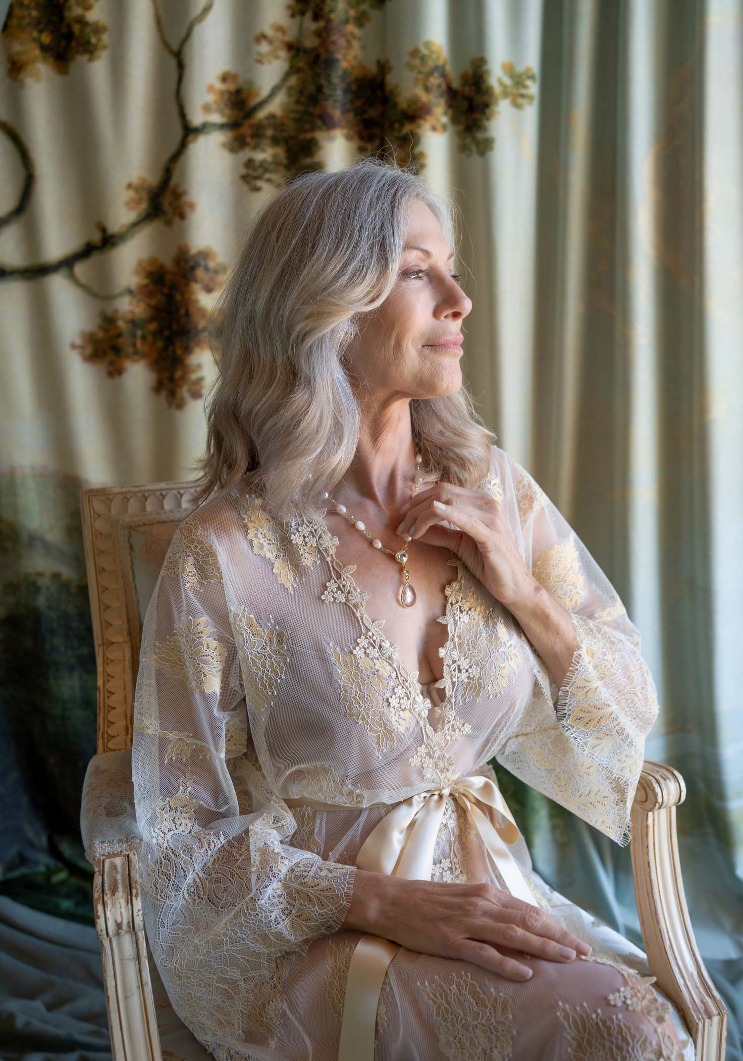 Gilda Lace Kimono Robe