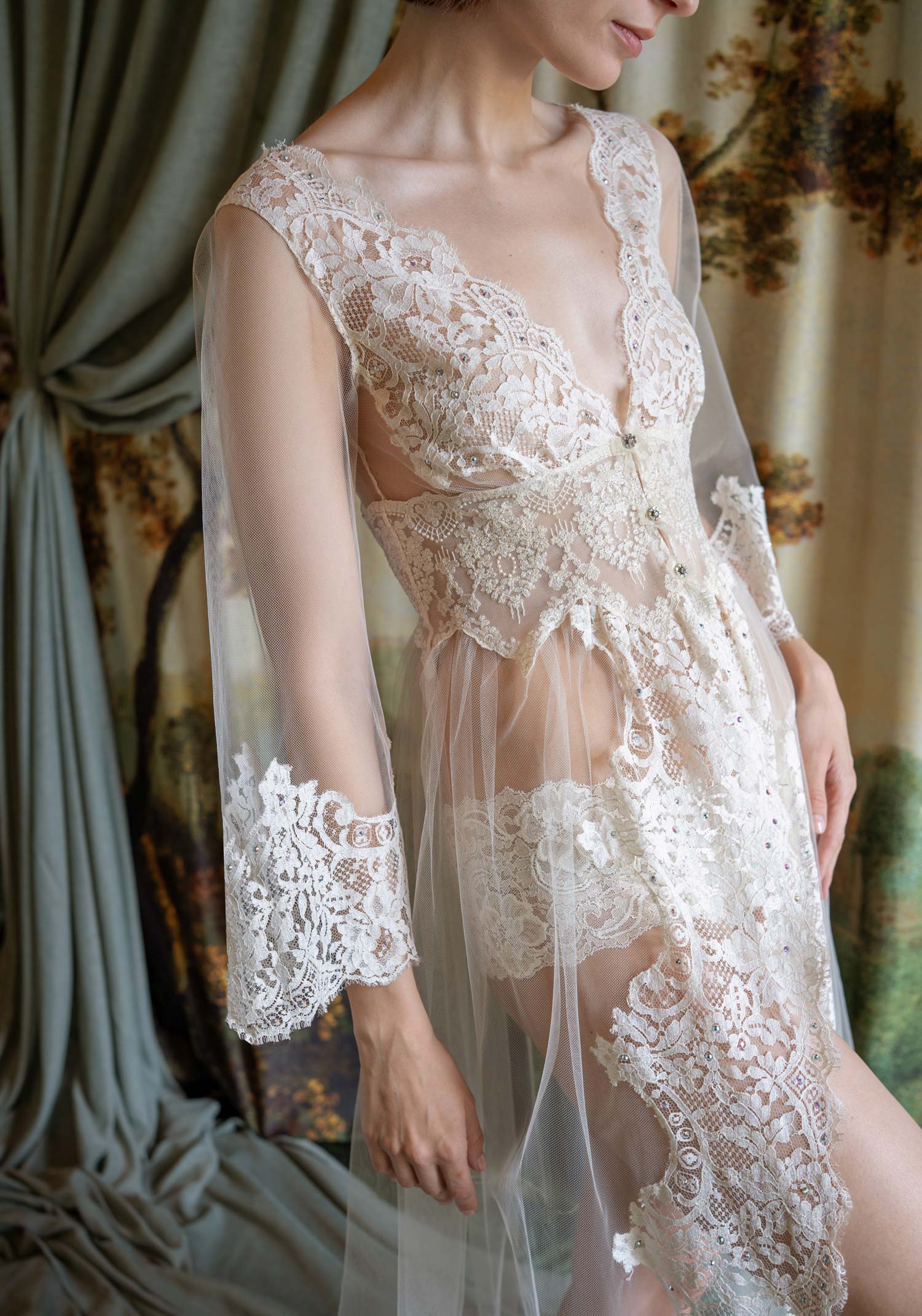 La Scala Boudoir Lace Robe