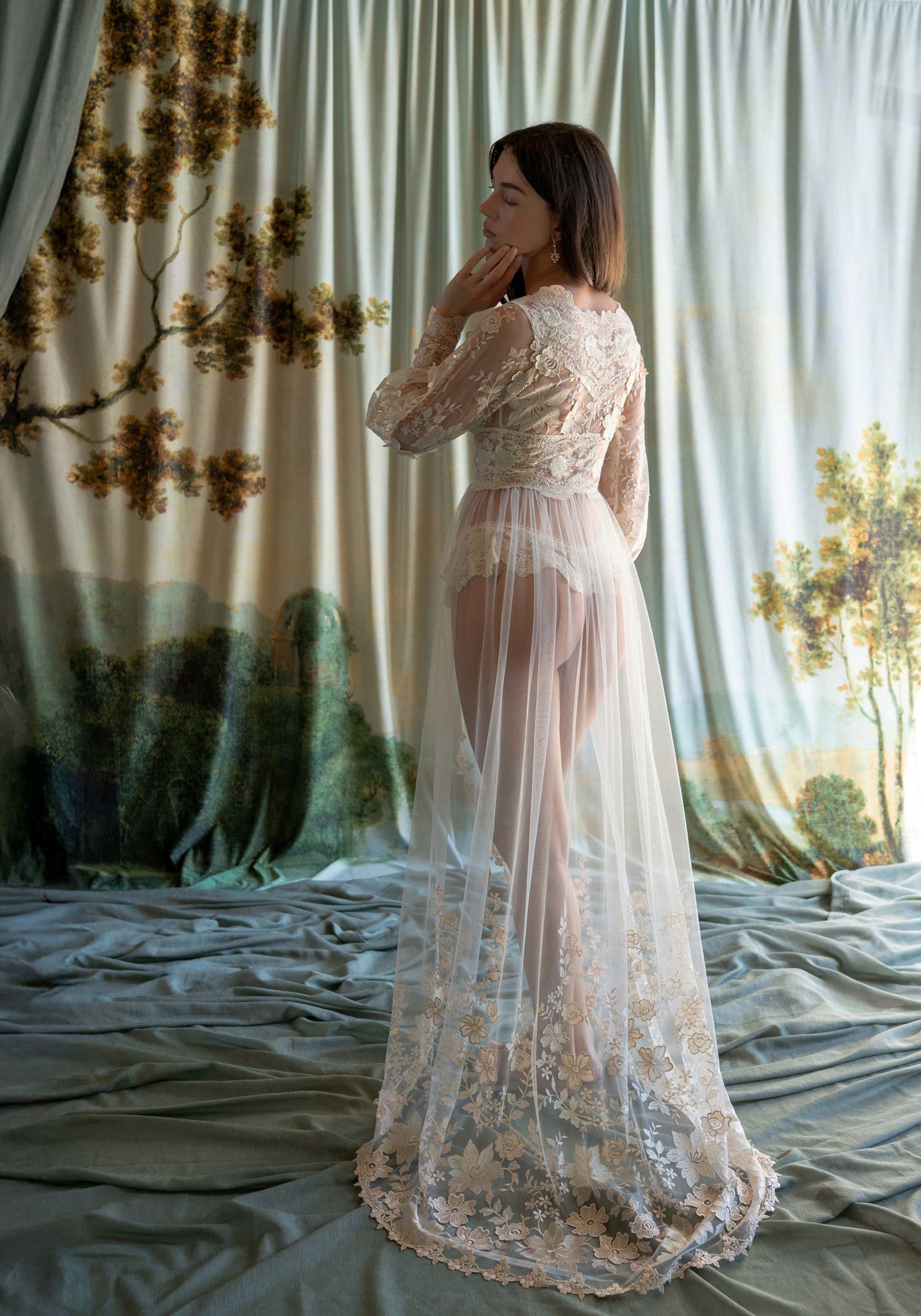 Seraphine Boudoir Lace Robe