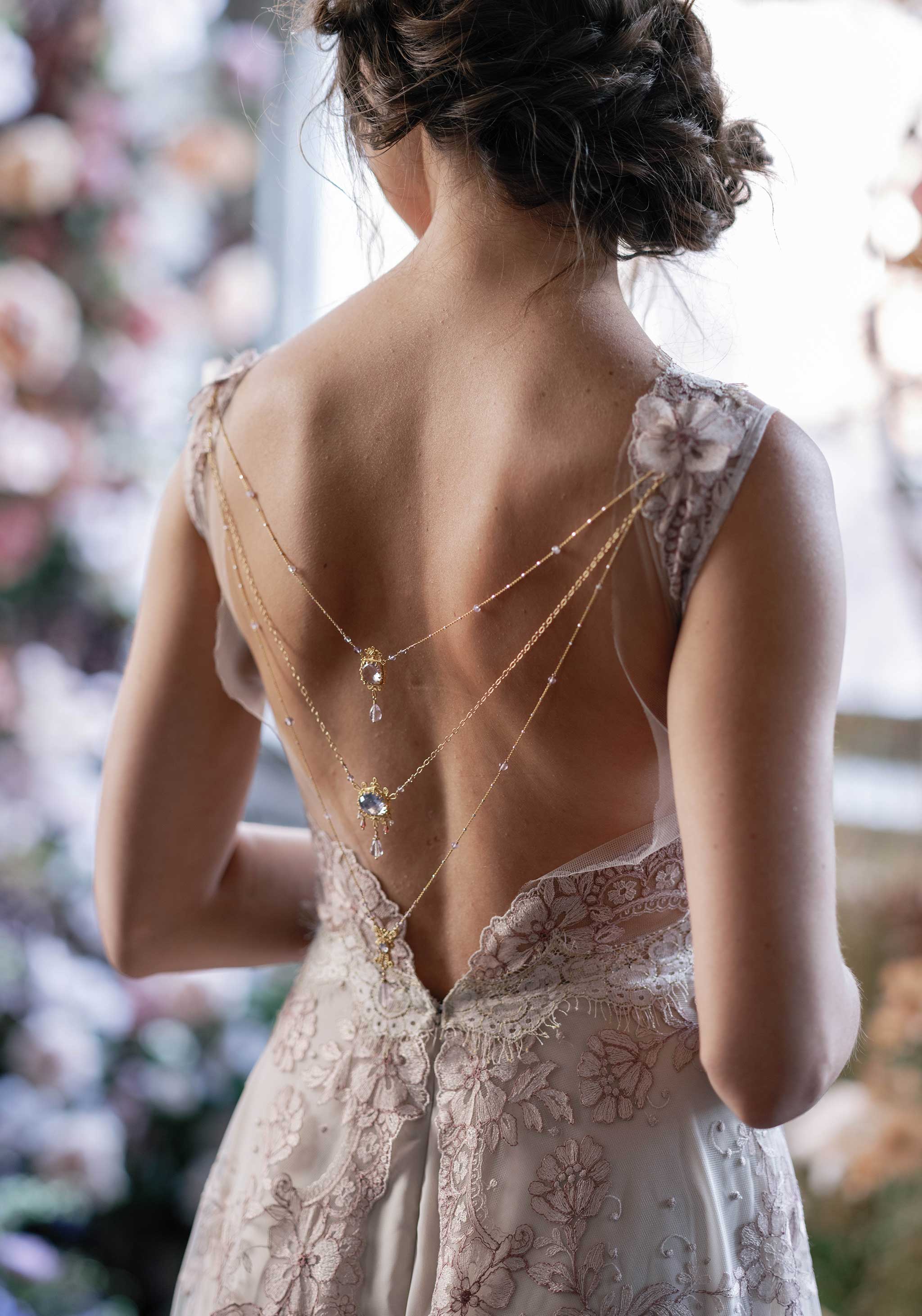 Lace Back Wedding Dress Lace Back Wedding Dress