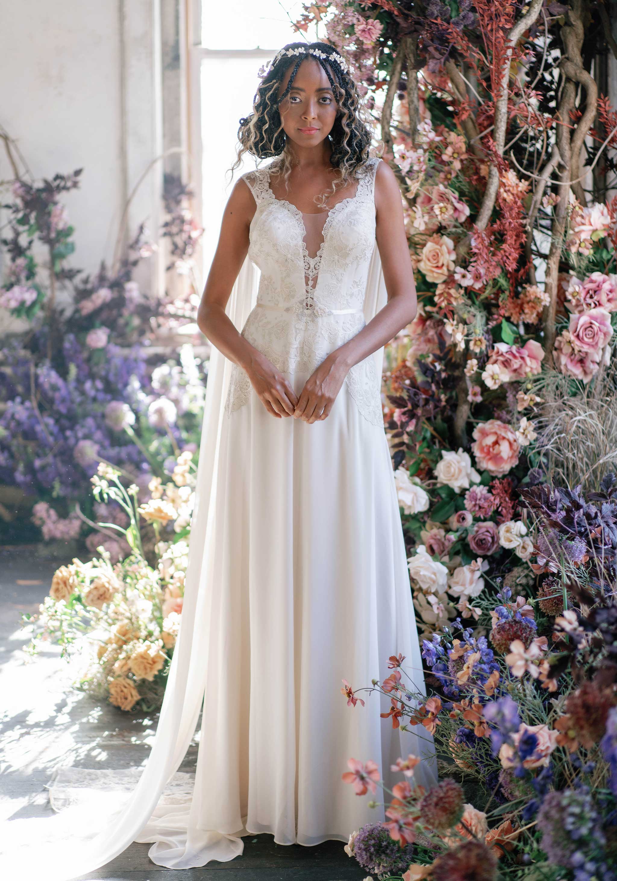 Amulet wedding dress designed by Claire Pettibone