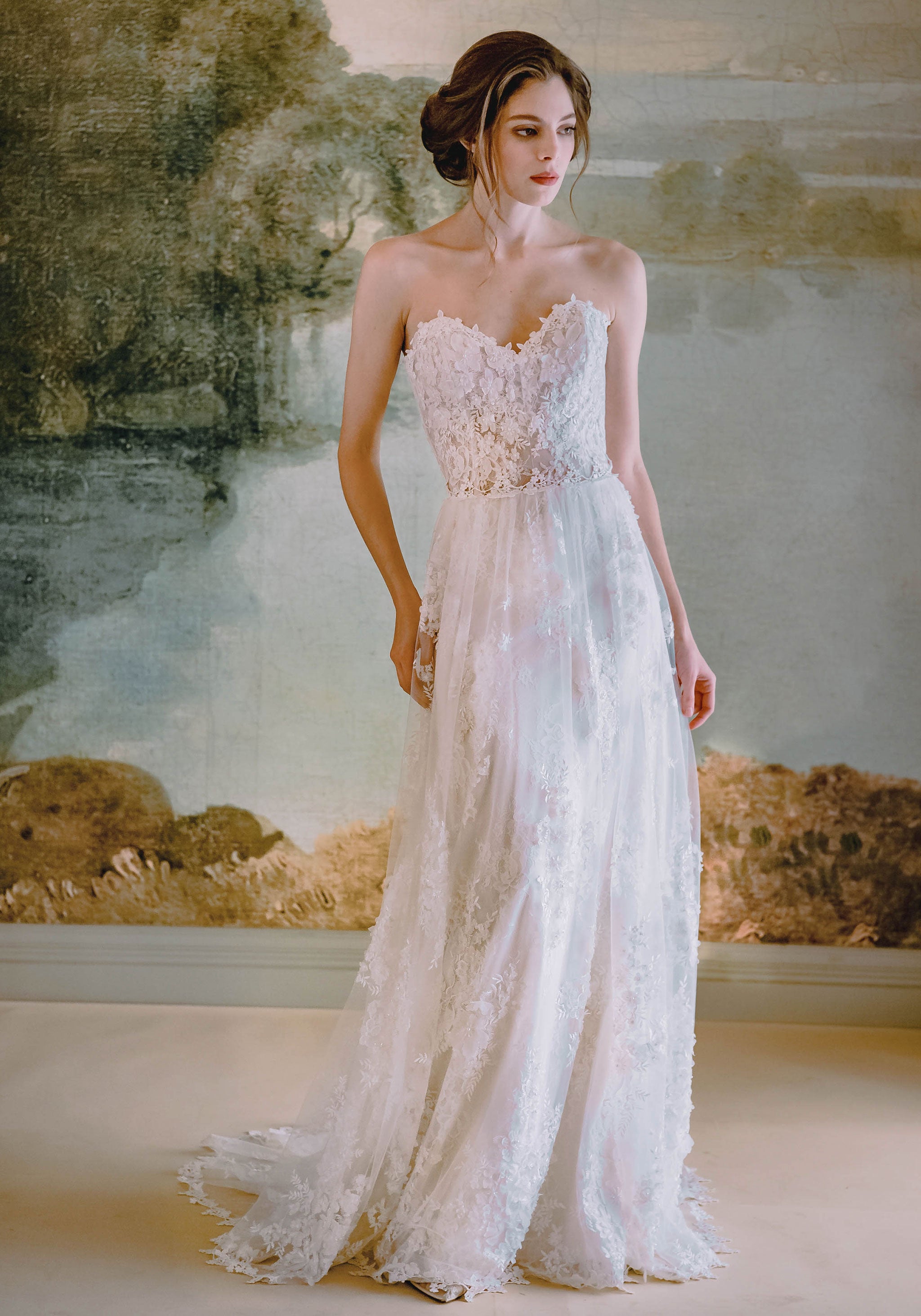 Anais embroidered Corset Bridal Gown