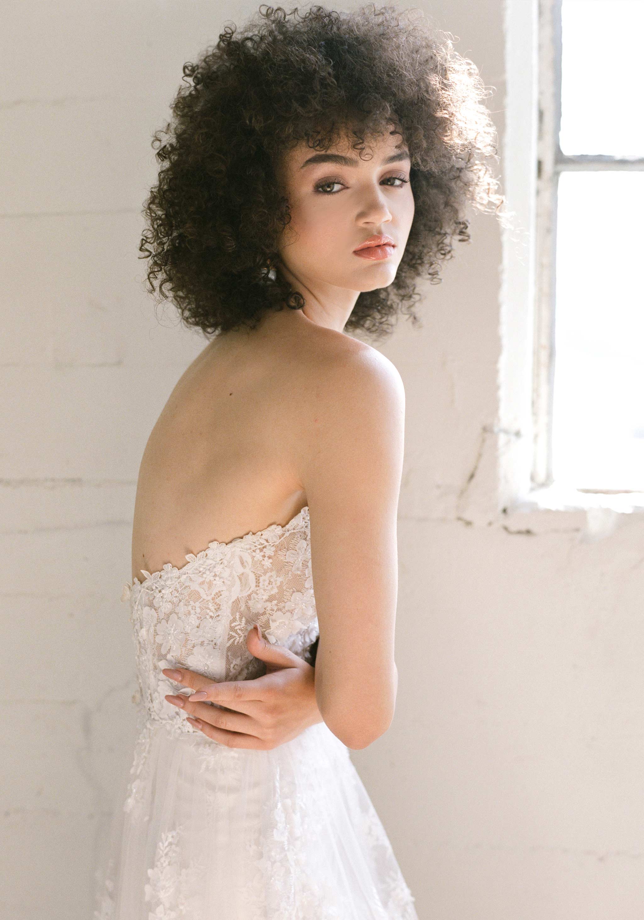 Anais corset embroidered wedding dress