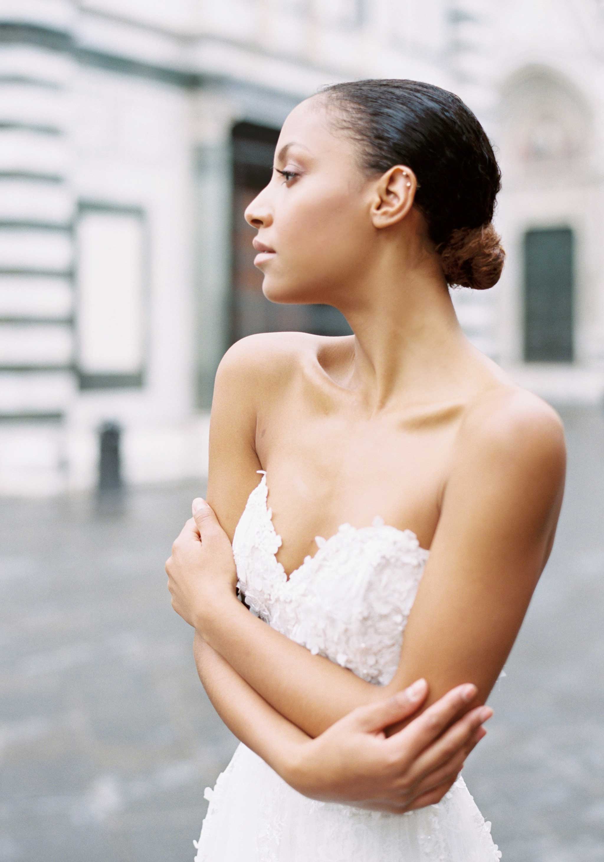 Corset strapless wedding dress Anais