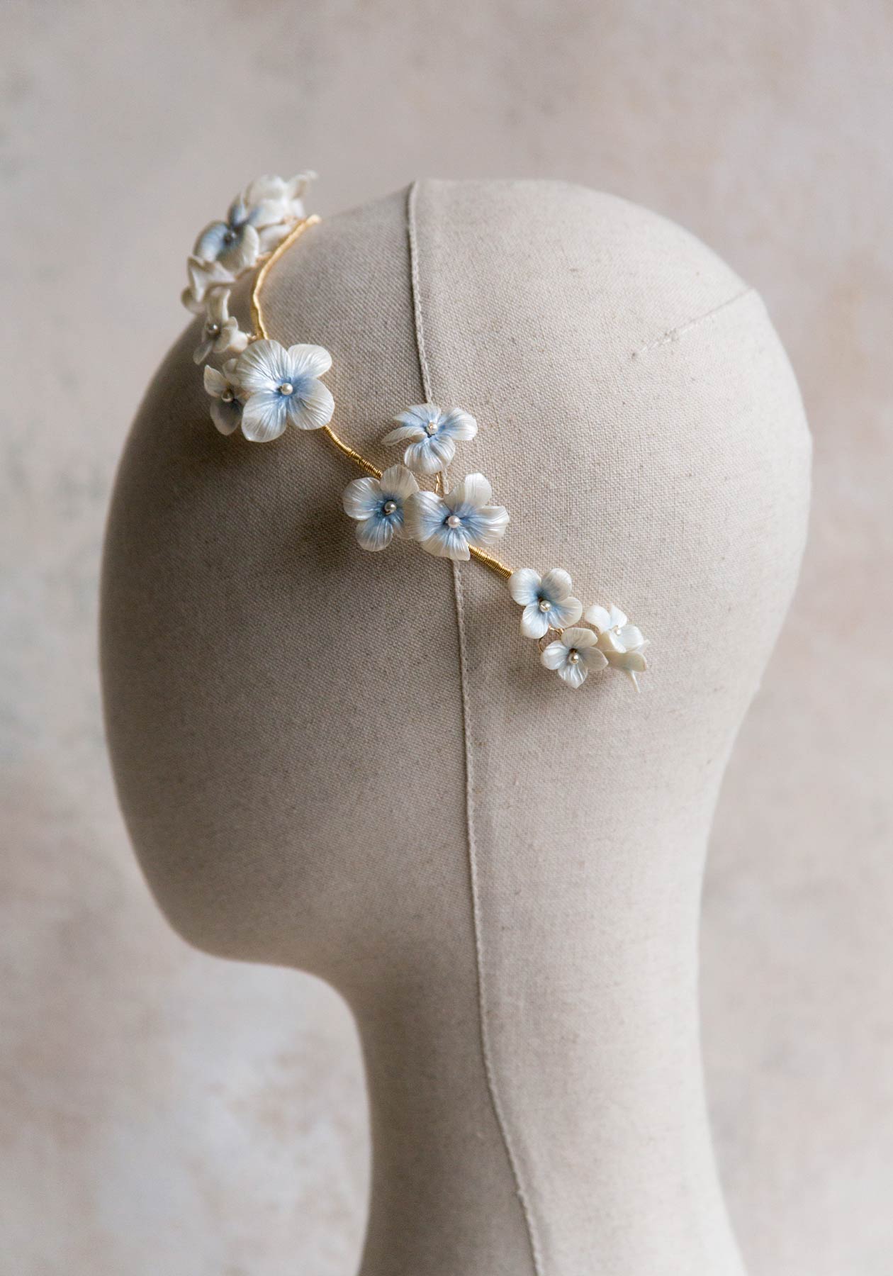 Azure Wildflower Vine Hair Accessory