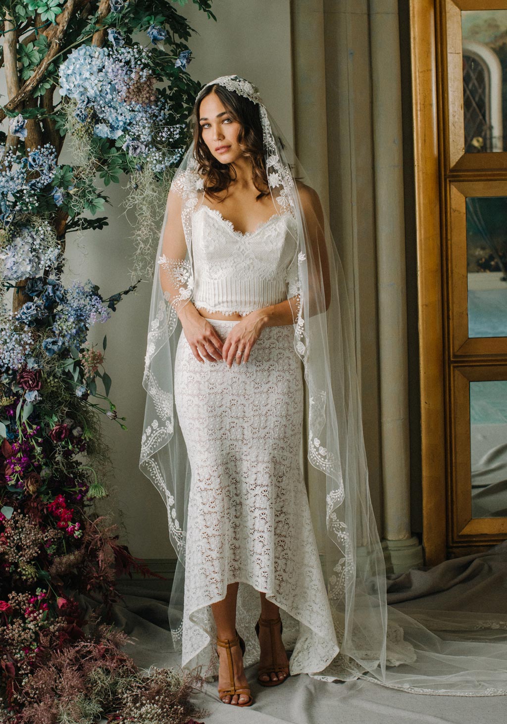 Cathedral wedding veil