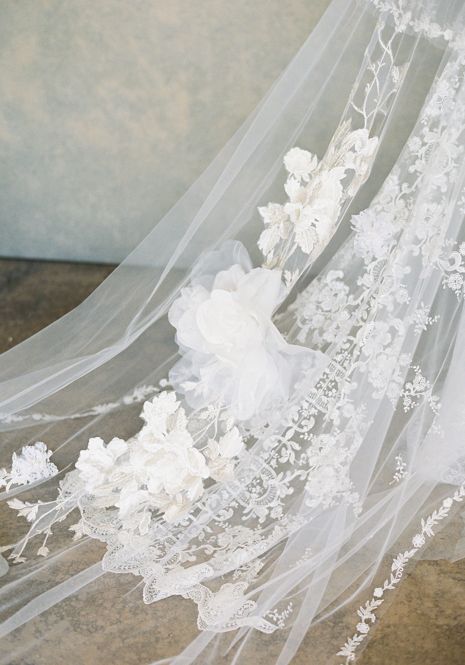Ivory wedding cape