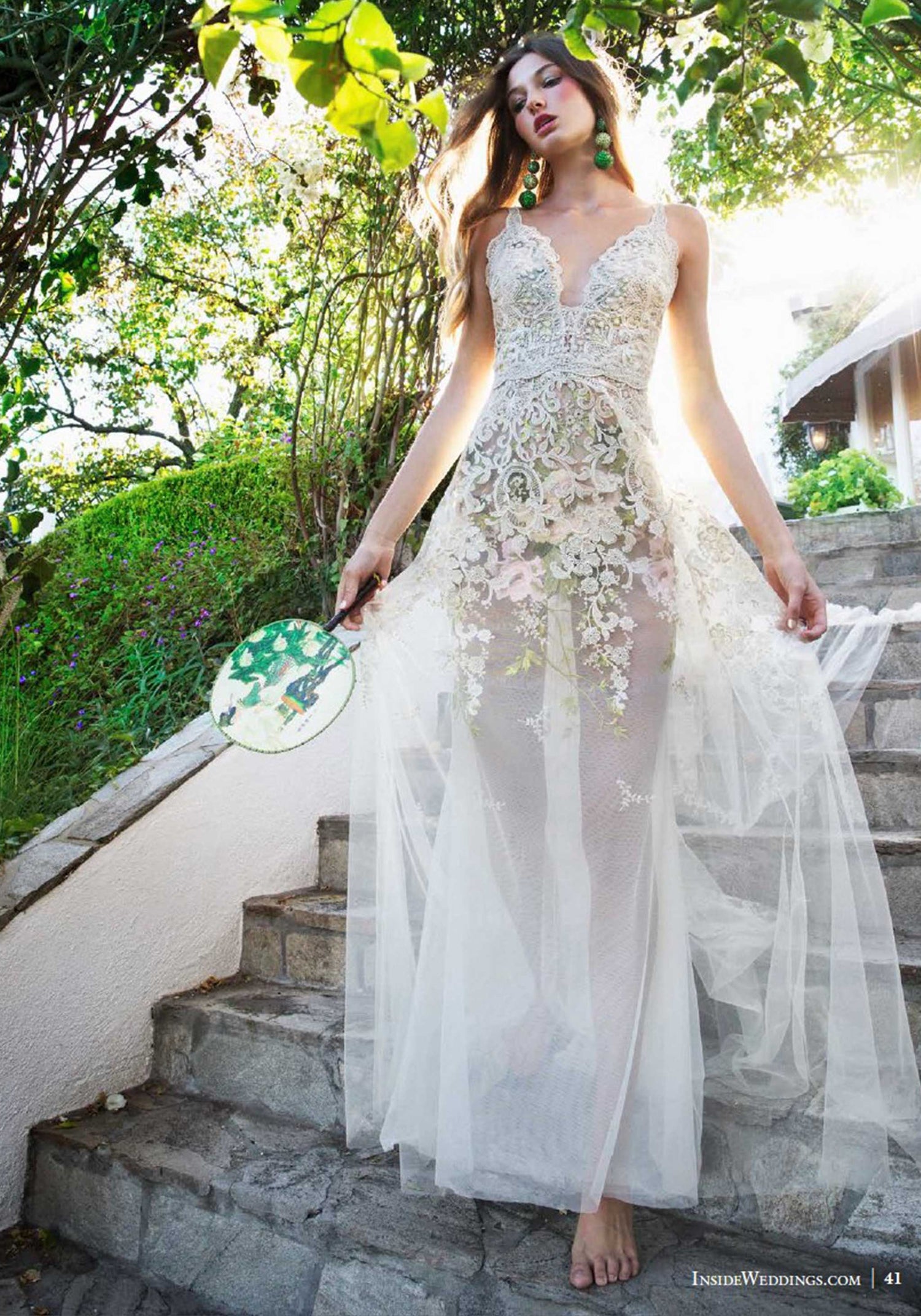 Romantic Desert Rose wedding dress