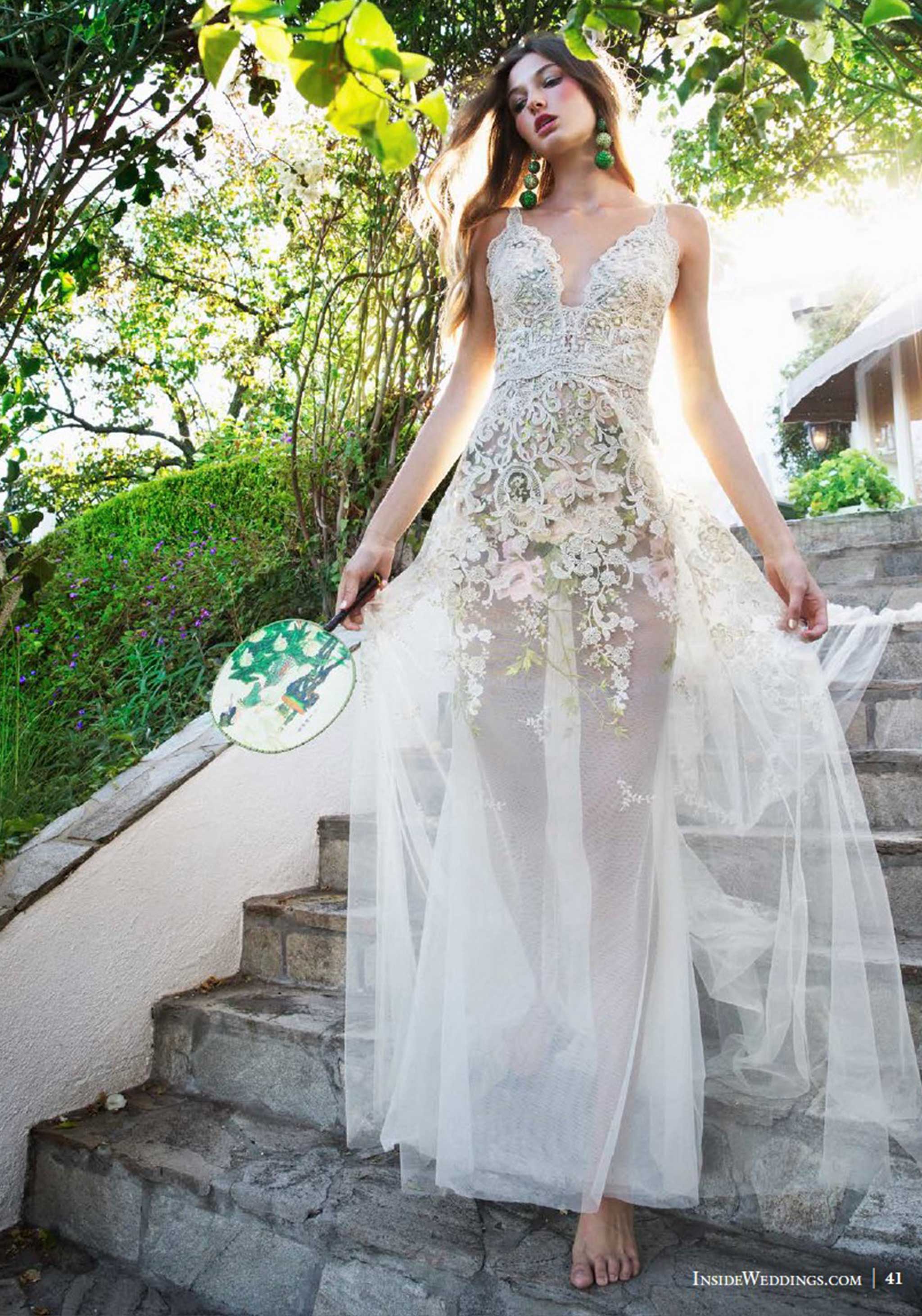 Romantic Desert Rose wedding dress