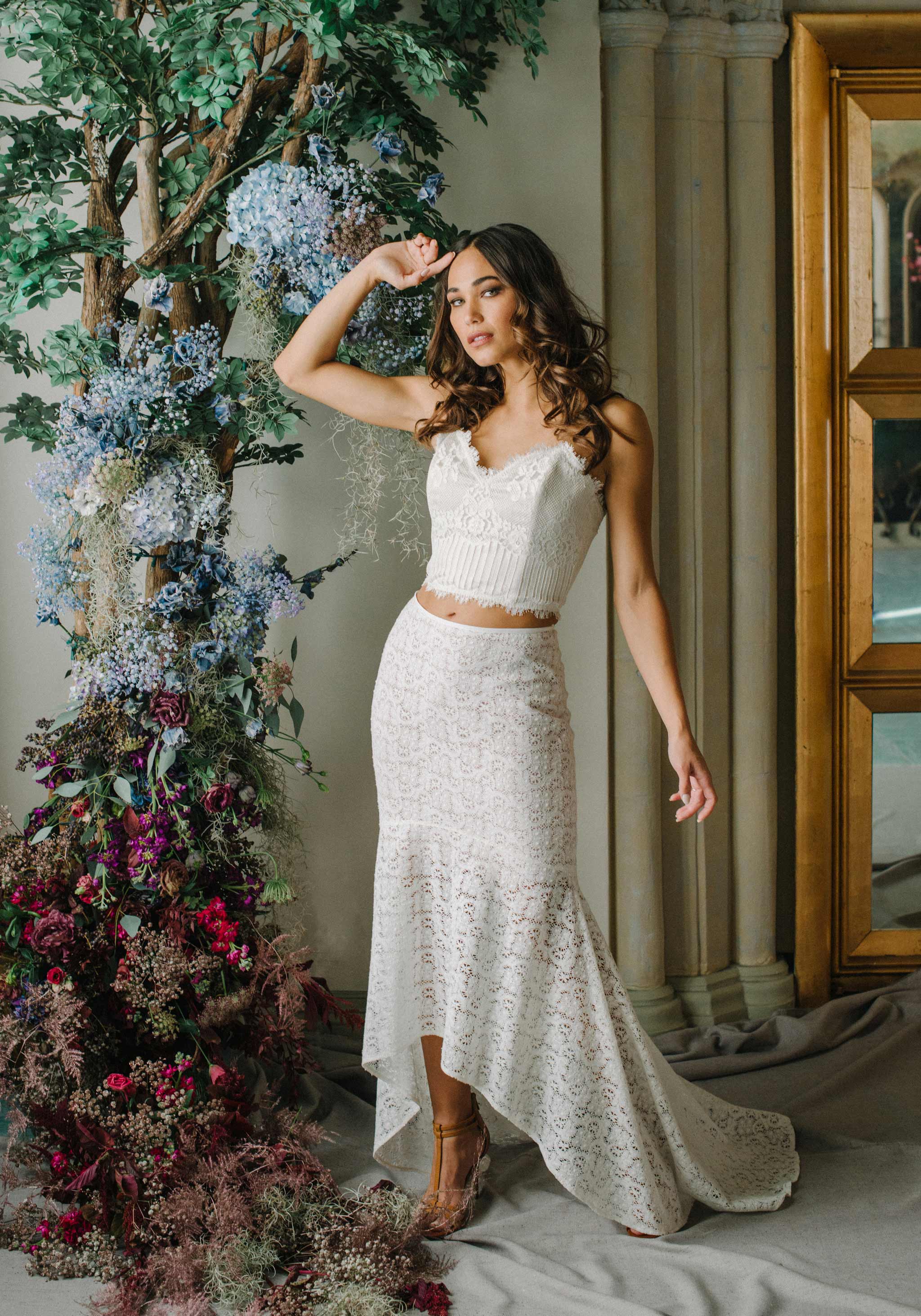 Lola Lace Hi-Lo Skirt S (4-6) Lola Lace Hi-Lo Skirt S (4-6)