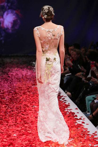 Papillon - Wedding Dress by Claire Pettibone runway back