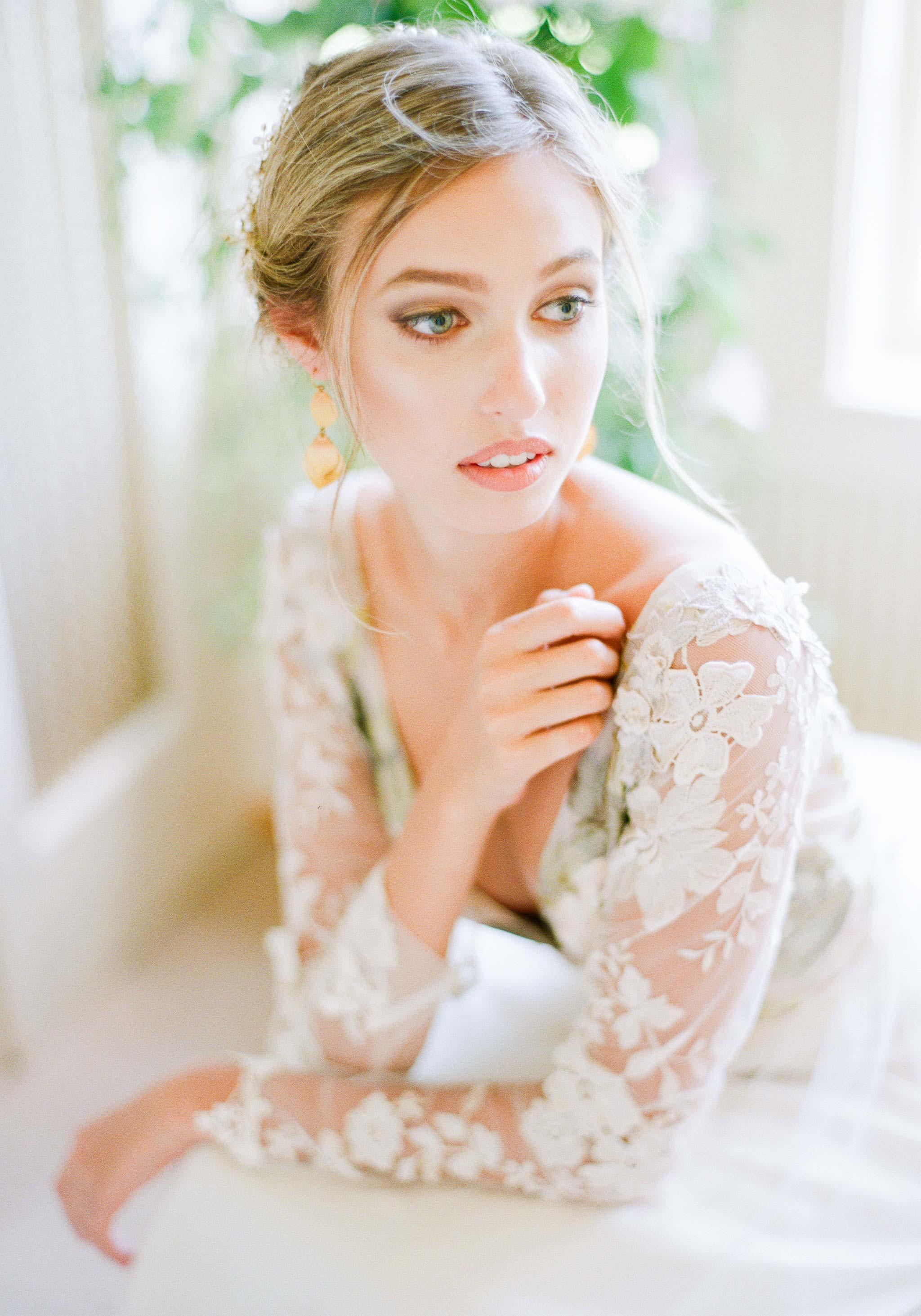 Long Sleeves on the Primavera Wedding Dress