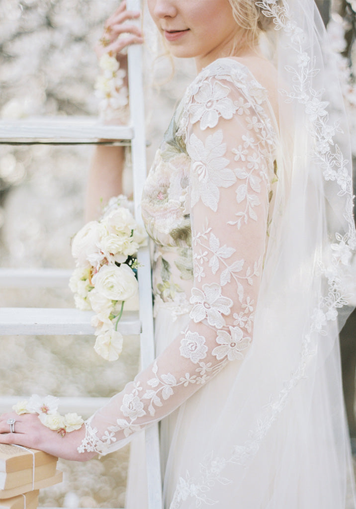 Long Sleeve wedding dress Primavera by Claire Pettibone