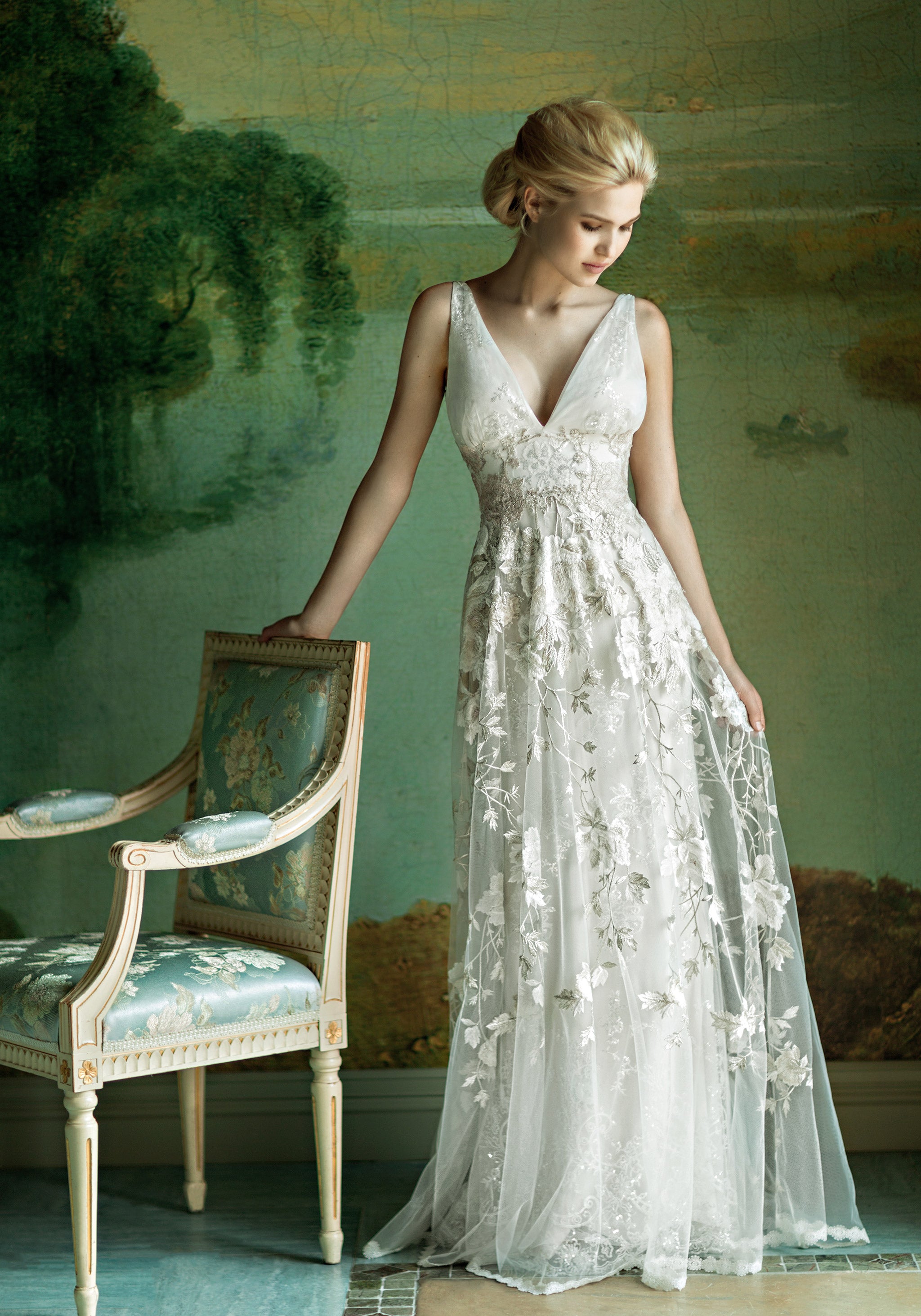 Raven wedding dress available in Ivory