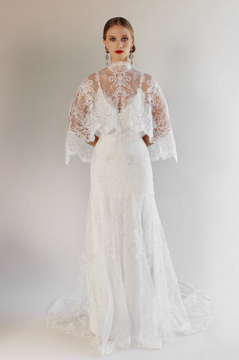 Claire Pettibone Romantique Santa Monica Lace Gown