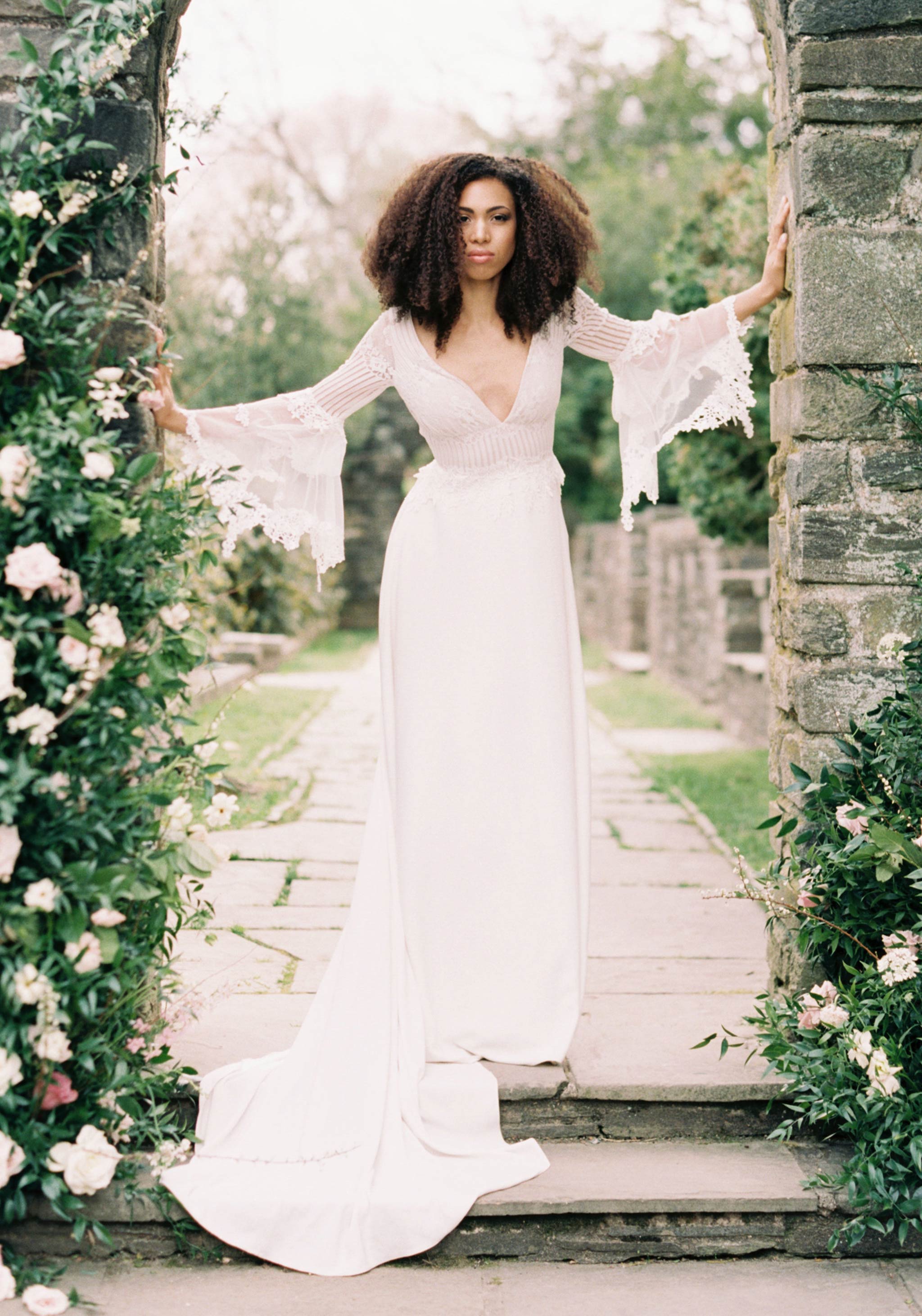 Model in Sauvignon Wedding Dress