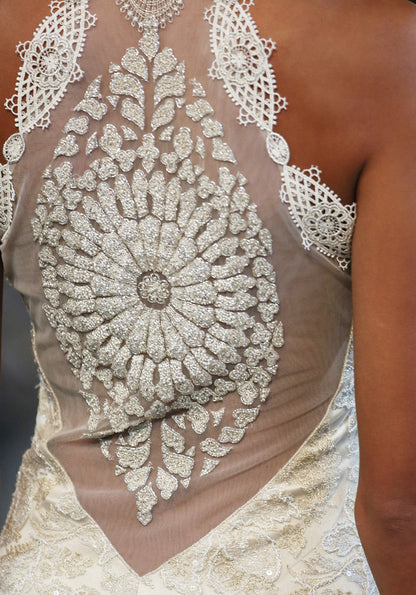 Celestine - Illusion Back Wedding Dress by Claire Pettibone runway