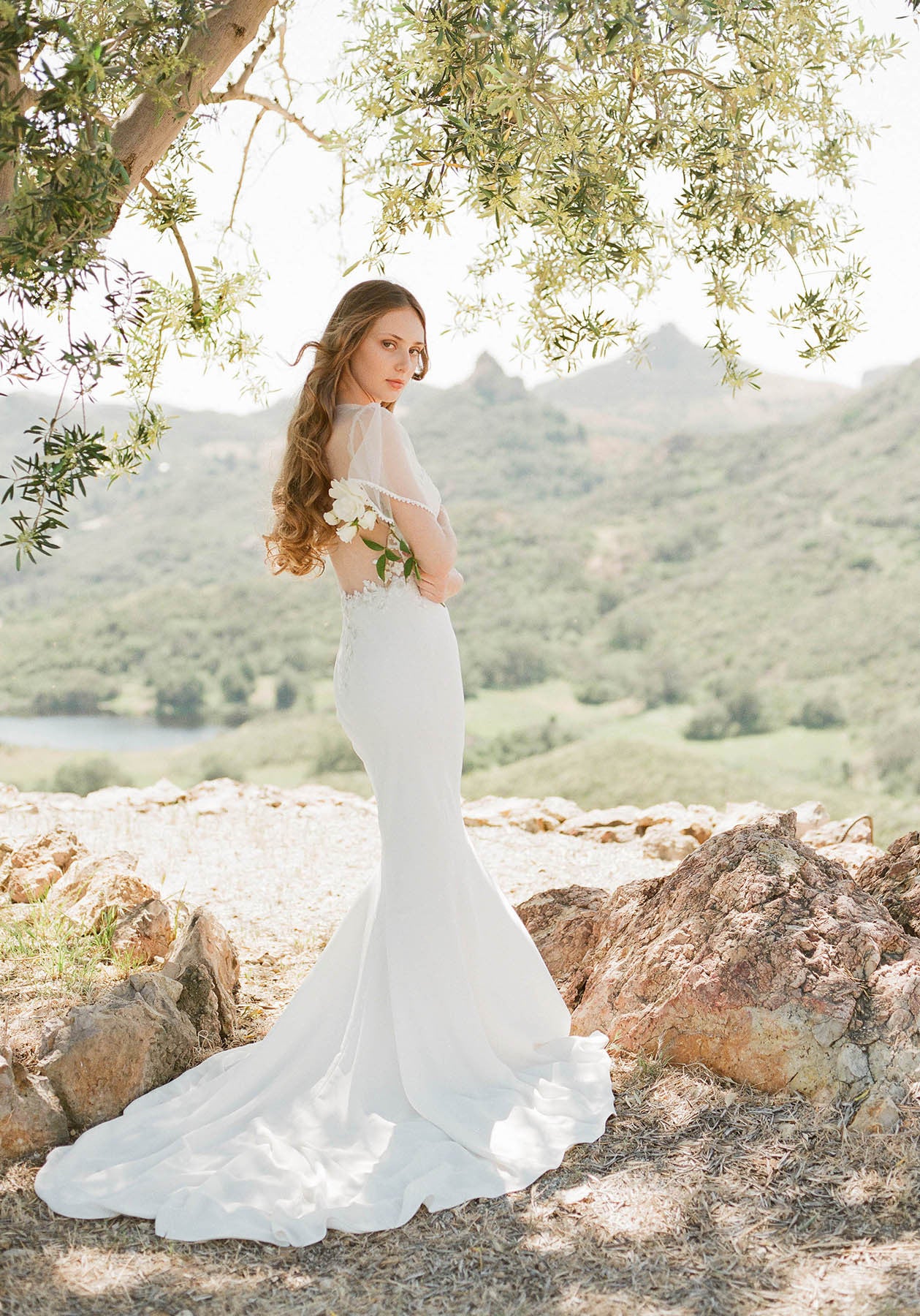 Claire Pettibone Romantique Merlot Lace Gown