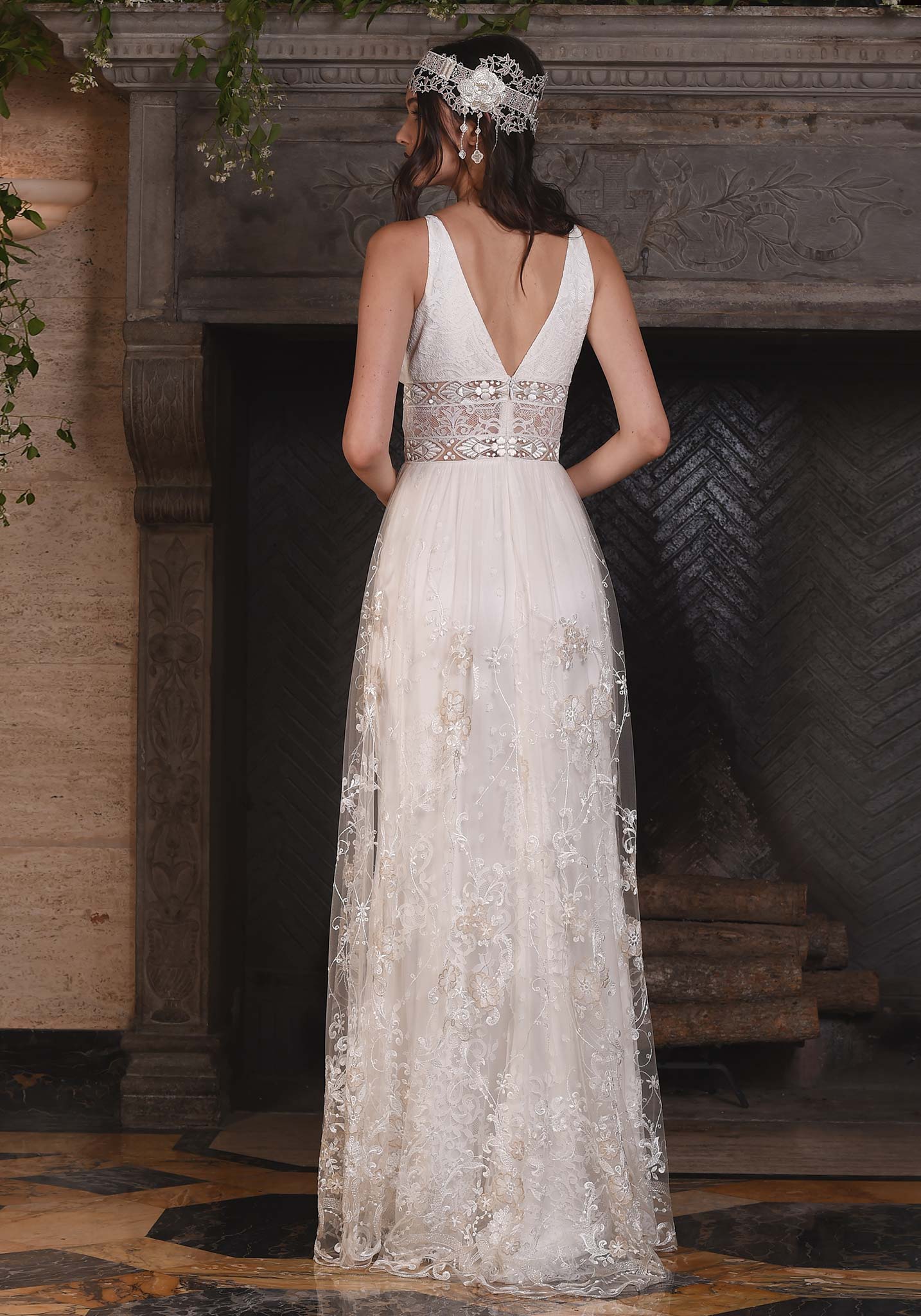 Claire Pettibone Lace Nightingale Gown