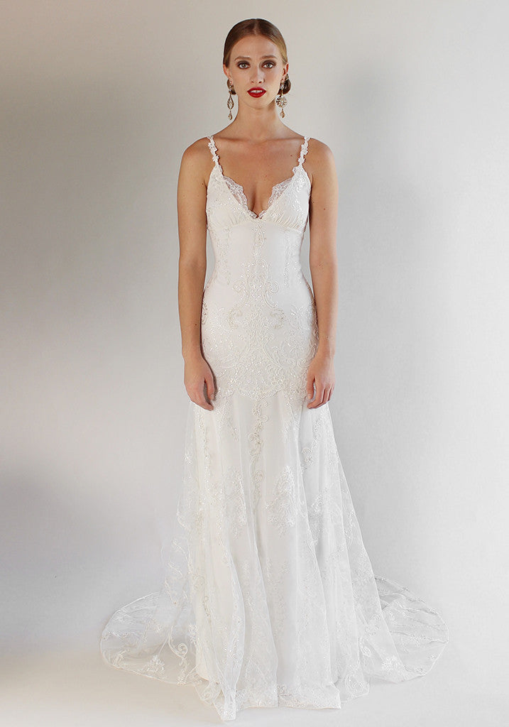 Claire Pettibone Romantique Santa Monica Lace Gown