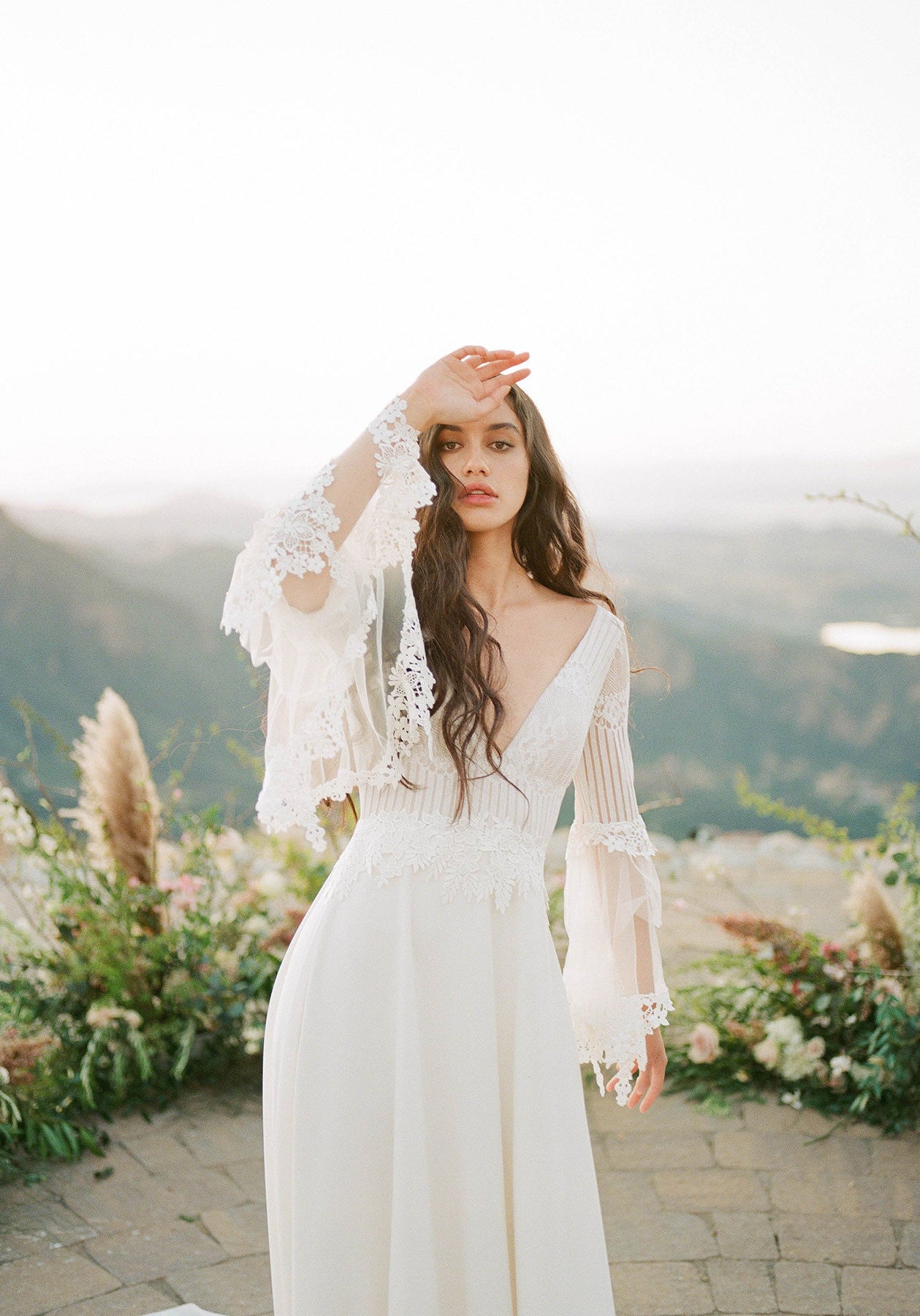 Claire Pettibone Romantique Sauvignon Lace Gown