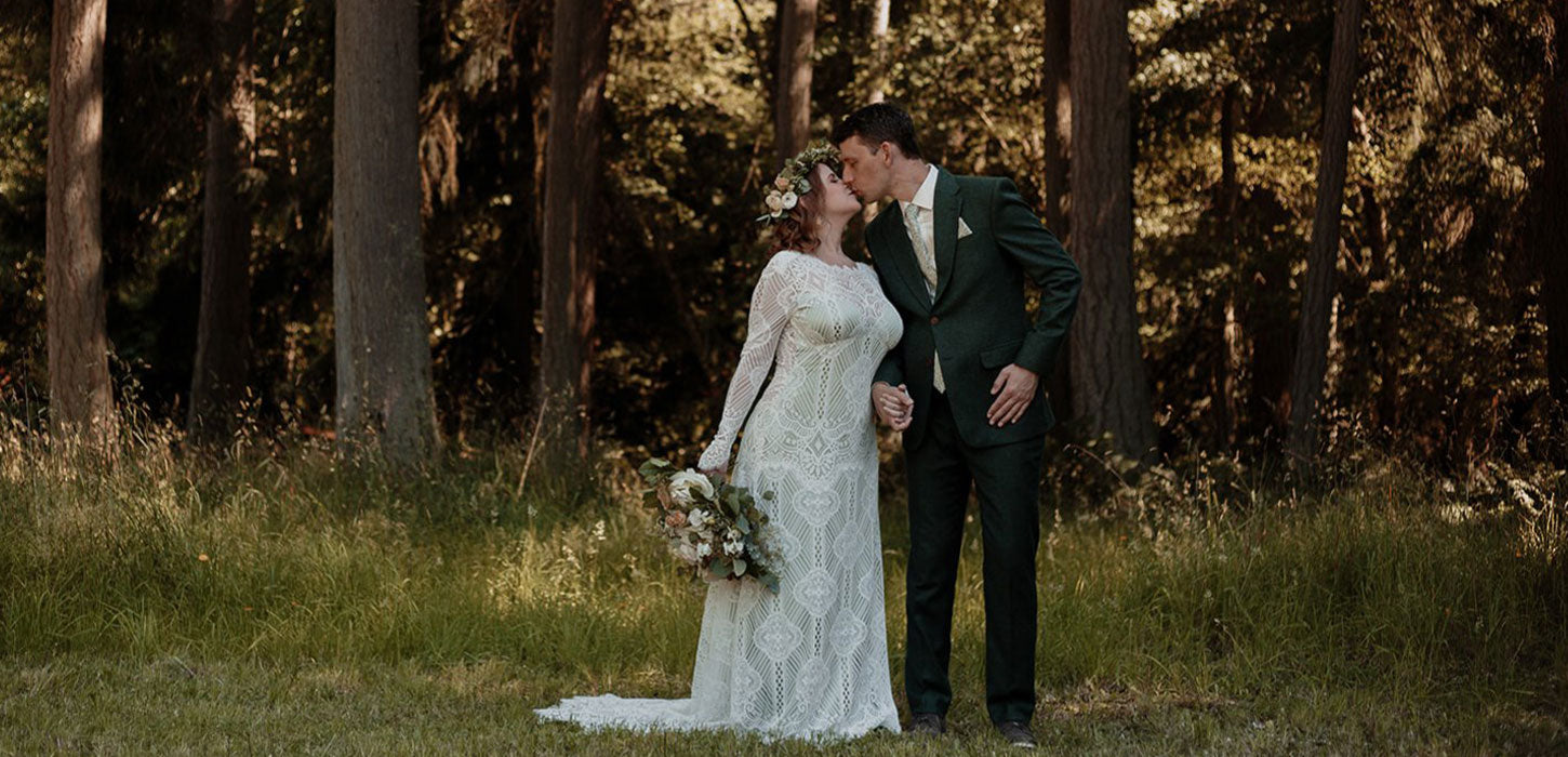 Sage Silk Shenandoah for a Forest Wedding