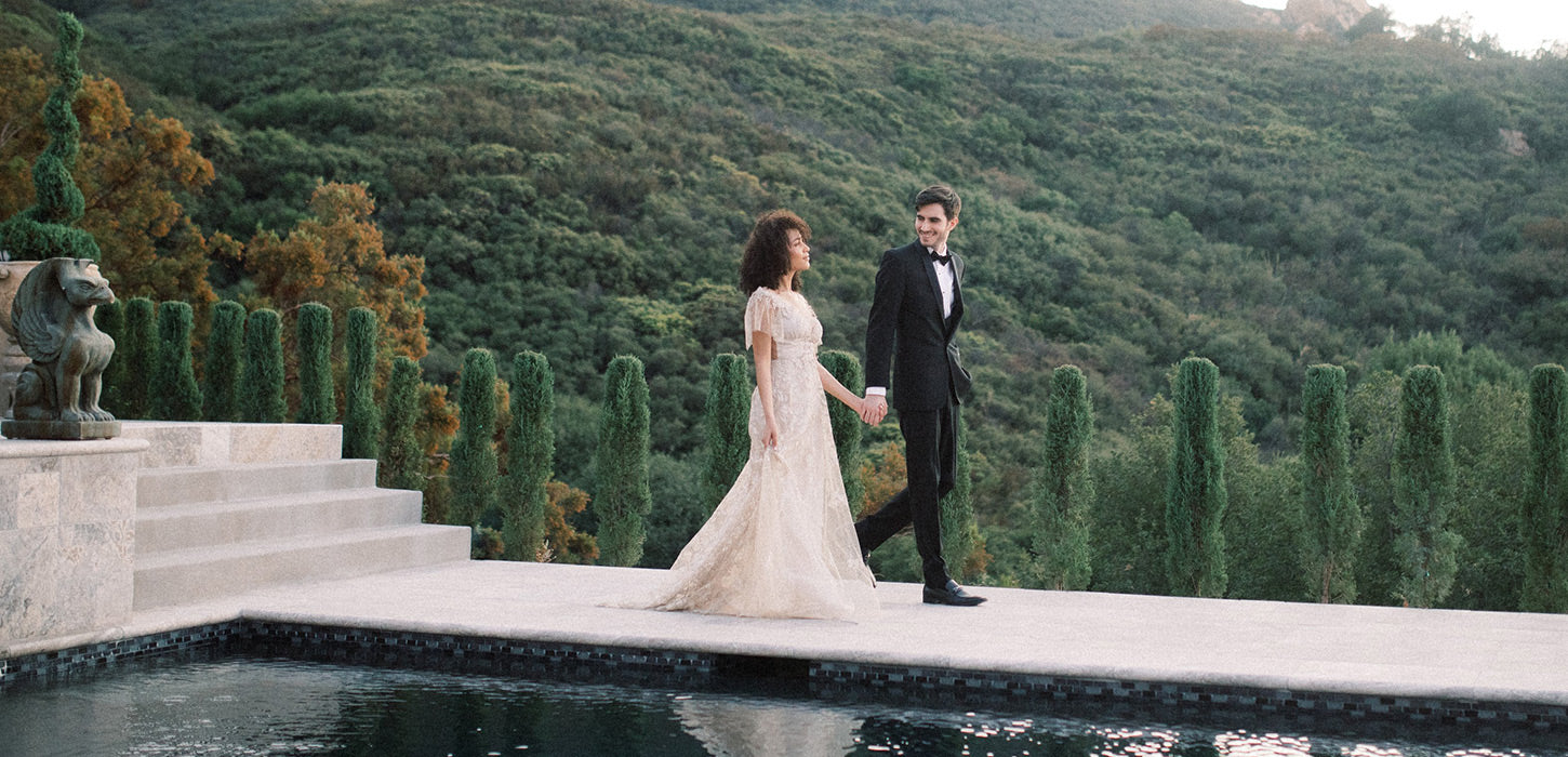 Soleil Wedding Dress Featured in Malibu Wedding Shoot