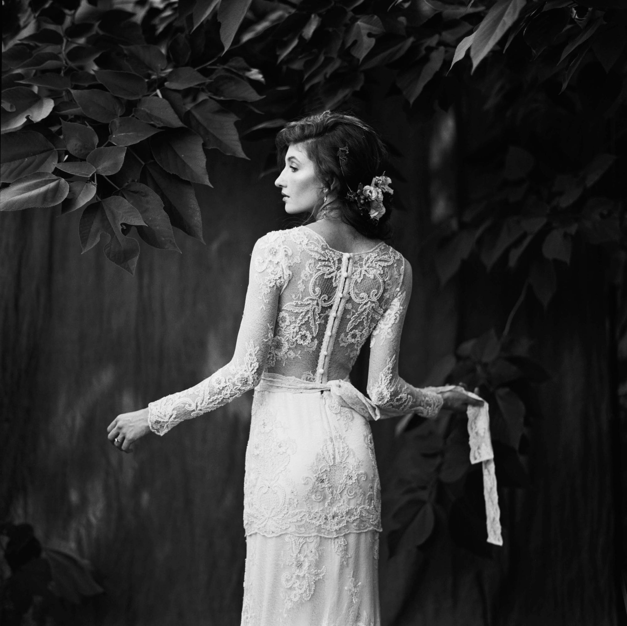 Pearle Long Sleeve Lace Wedding Gown | Claire Pettibone – Claire ...