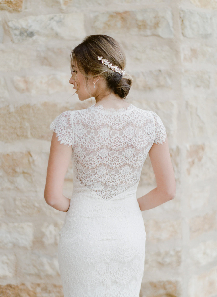 Estelle Lace Wedding Dress Romantique by Claire Pettibone