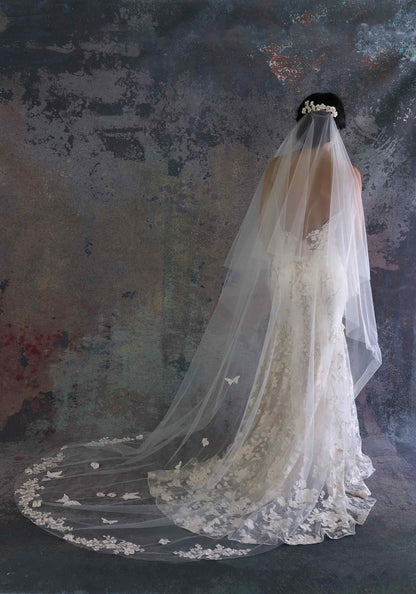Sparkly wedding veil
