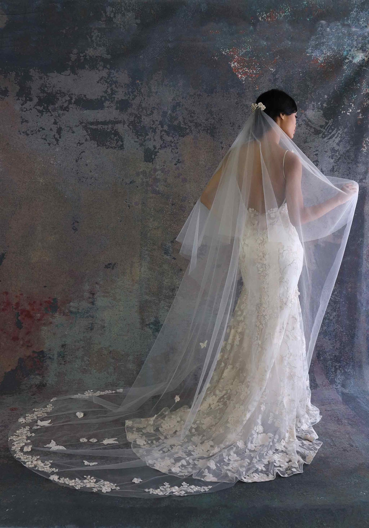 April Butterfly Floral Veil | Claire Pettibone – Claire Pettibone ...