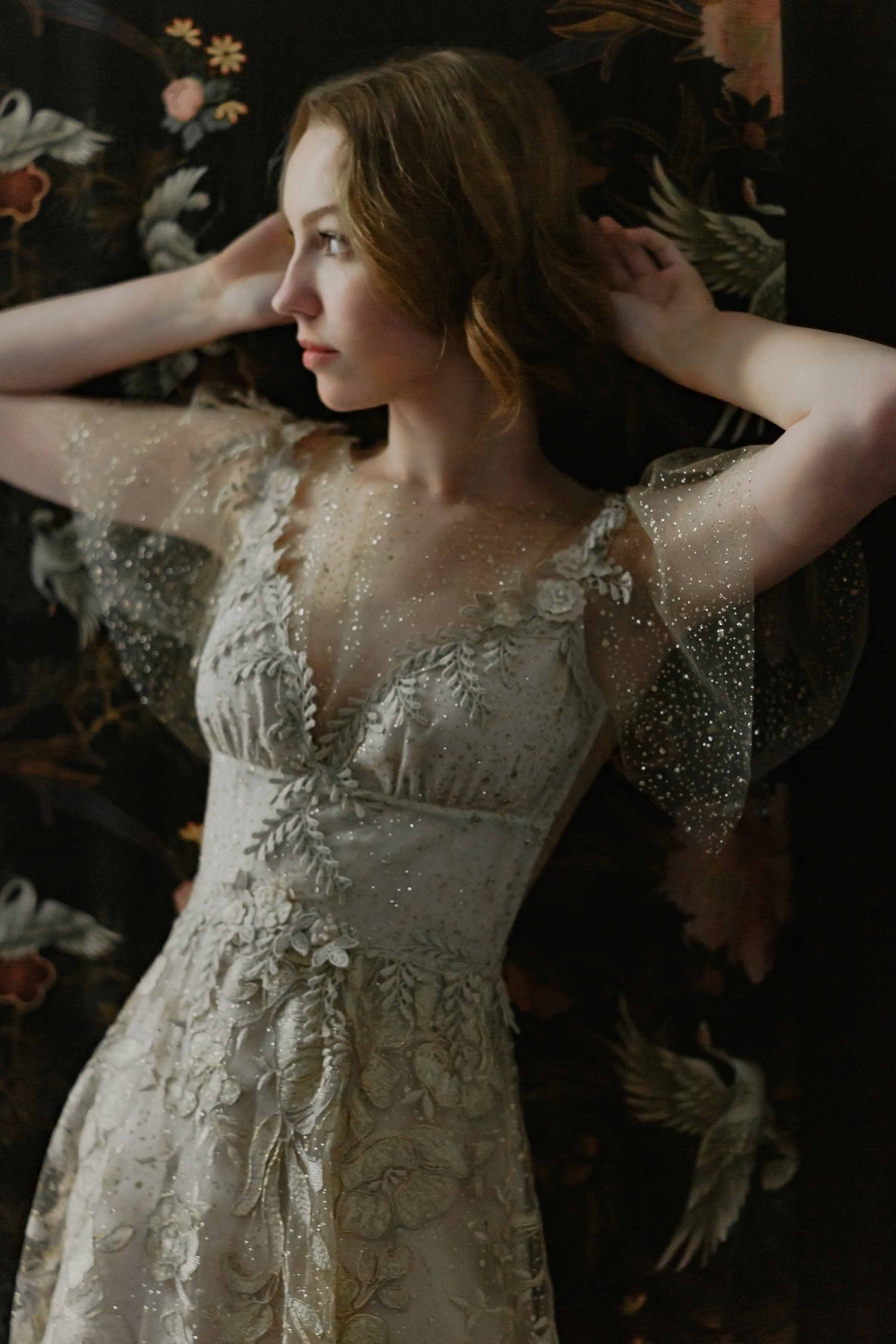 Sparkly Boho Wedding Dress