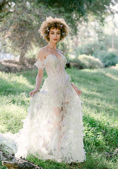 Everglade Wedding Dress Mini and Overskirt