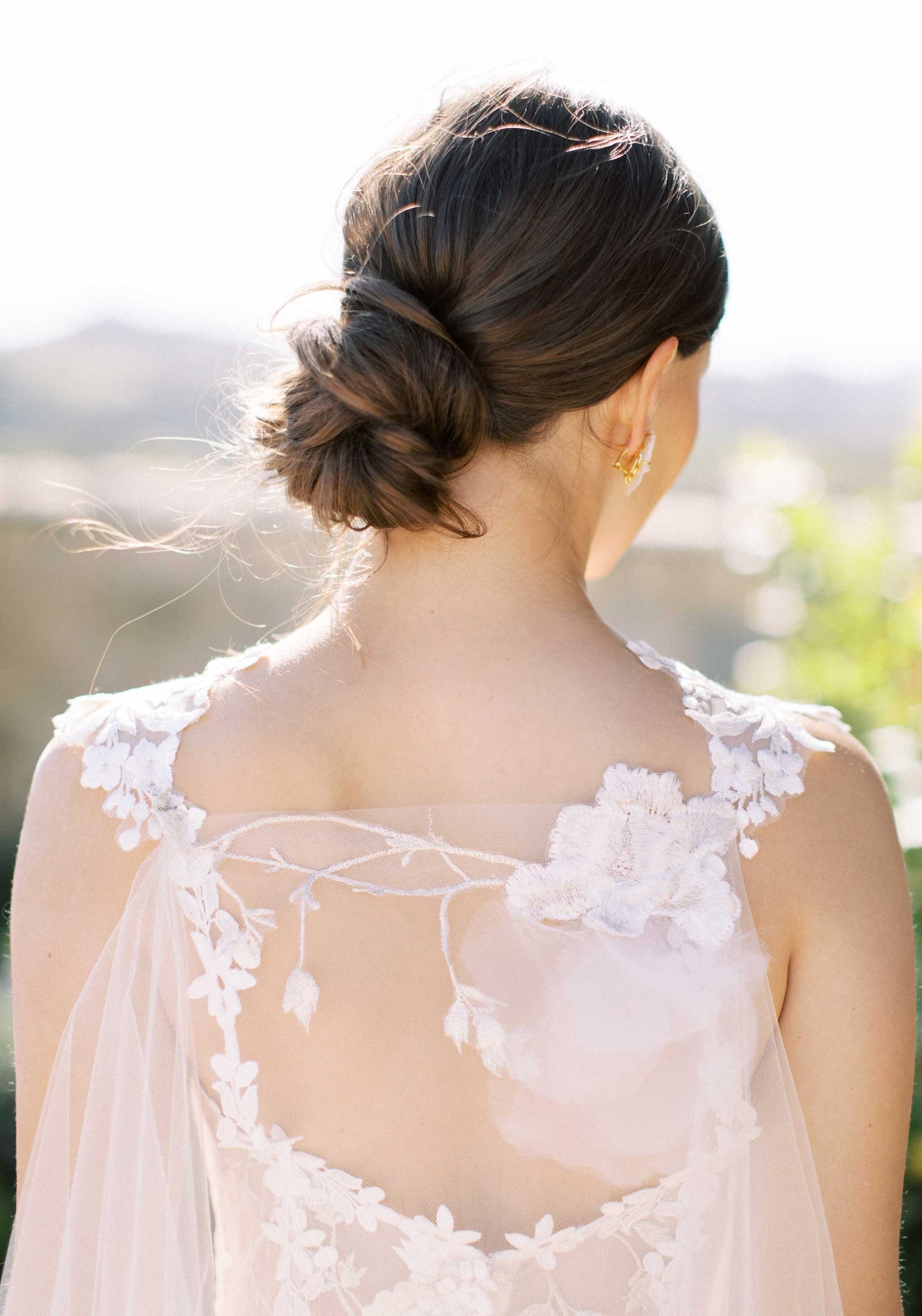 Enchanted Rose Bridal Cape by Claire Pettibone Veil - Juliet