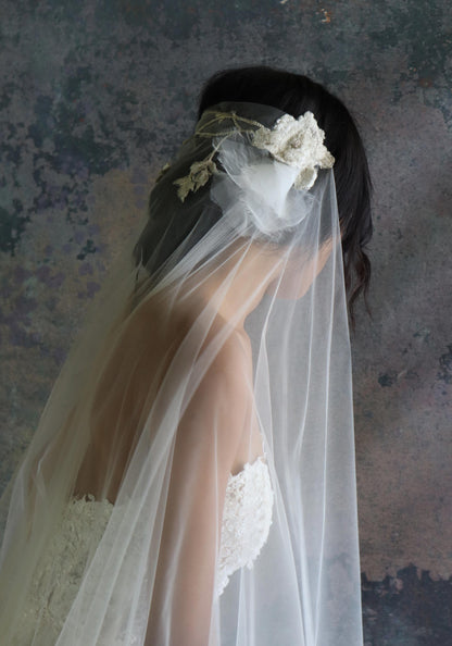 Floral wedding cape
