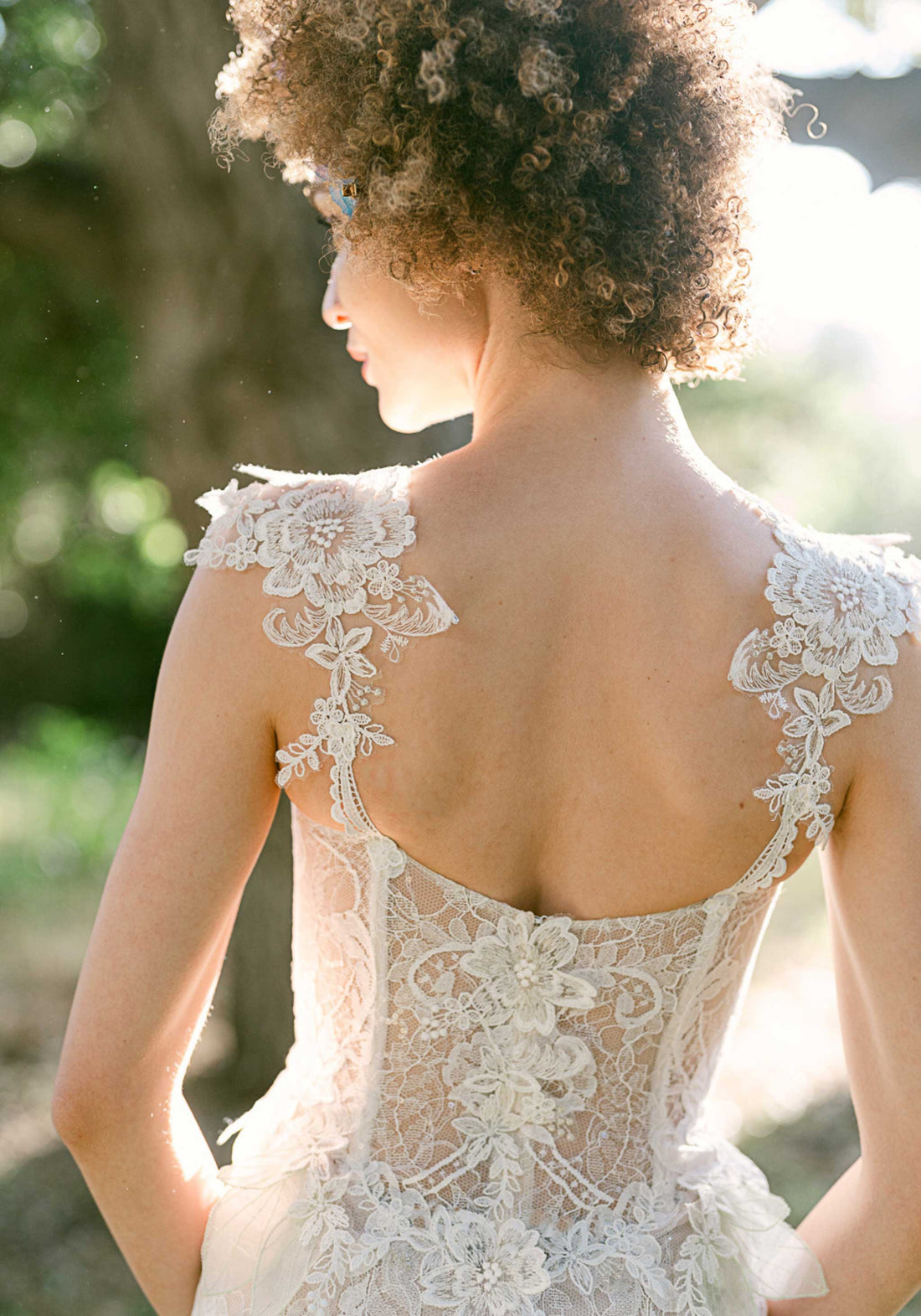 Back detail of the Everglade party dress by Claire Pettibone