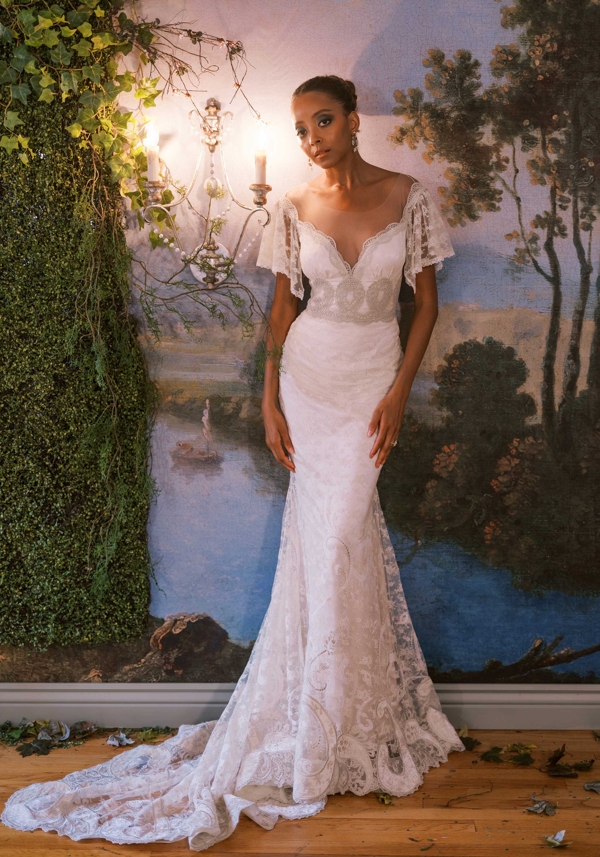 Vintage Style Lace Wedding Dresses Gowns by Claire Pettibone