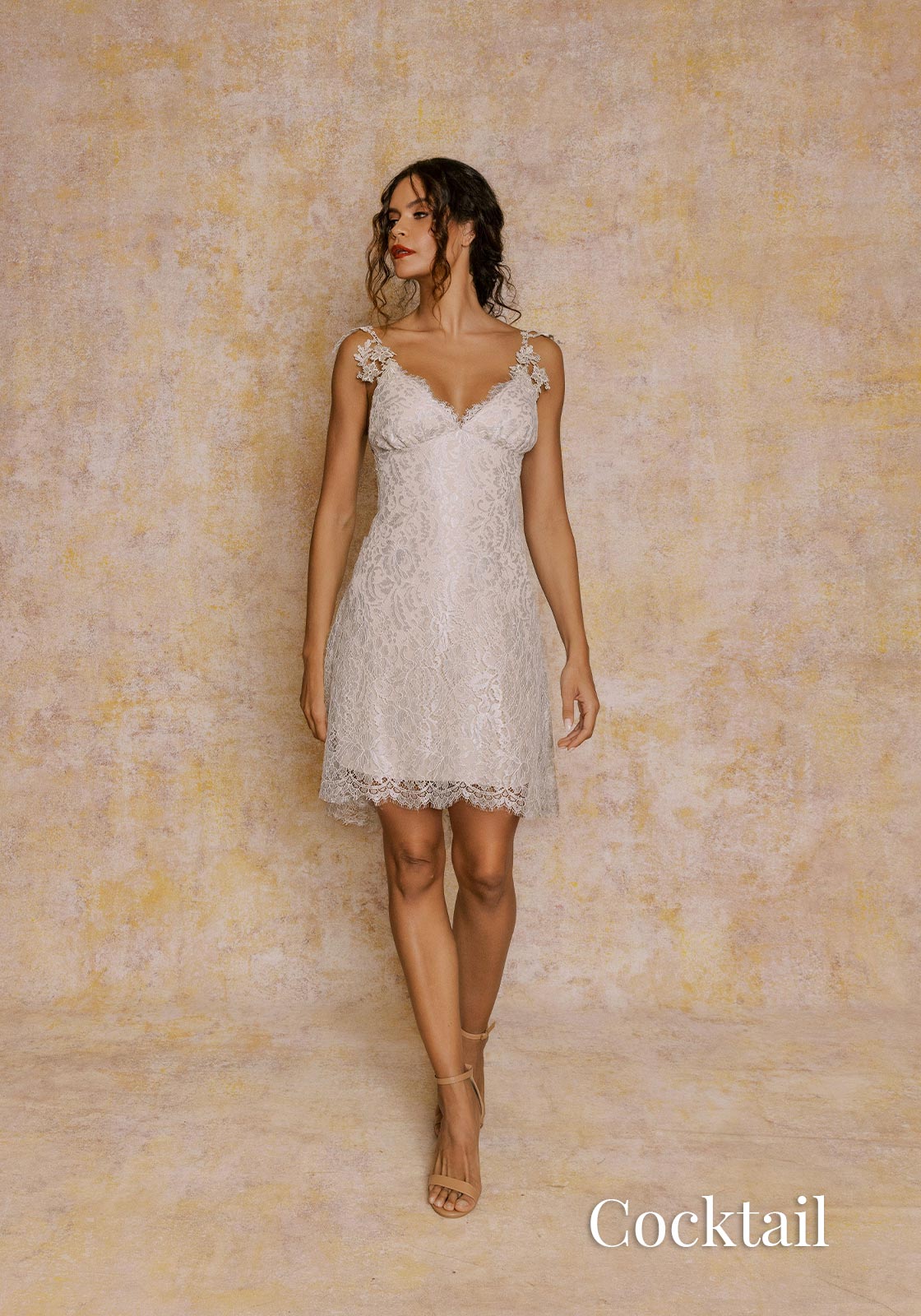 Mist Lace Party Dress Claire Pettibone Design Silver / 10 / Cocktail Mist Lace Party Dress Claire Pettibone Design Silver / 10 / Cocktail