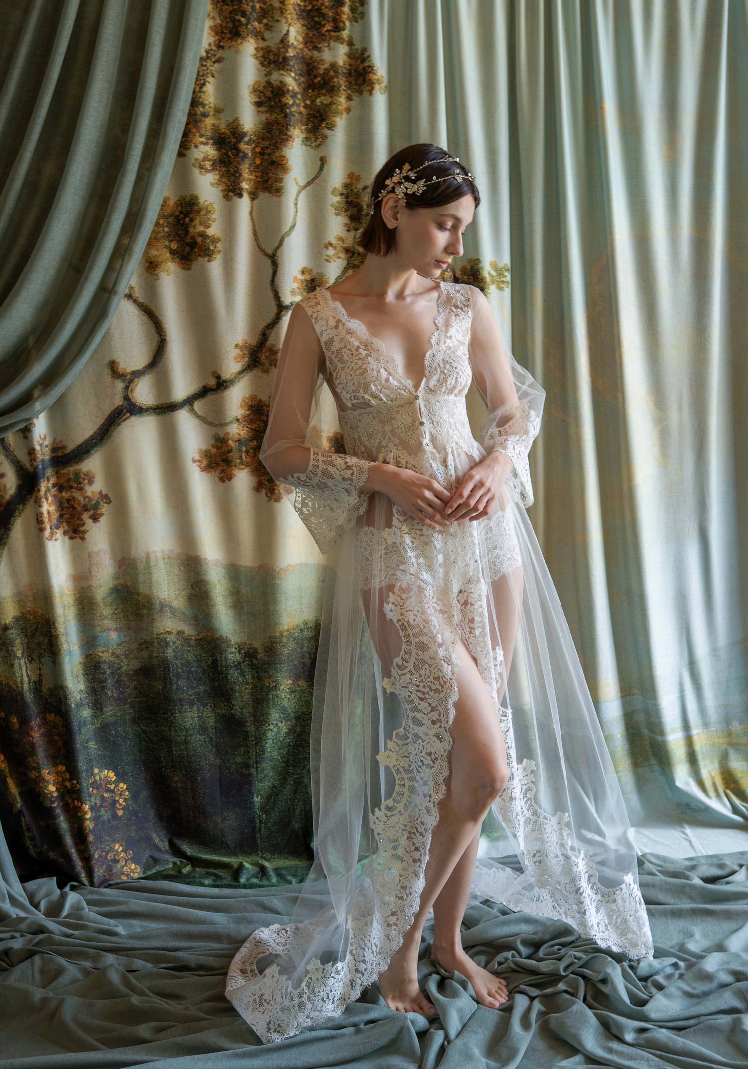 La Scala Boudoir Lace Robe La Scala Boudoir Lace Robe