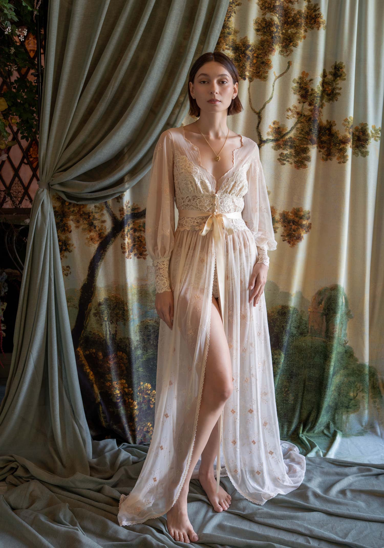 Marie Boudoir Lace Robe