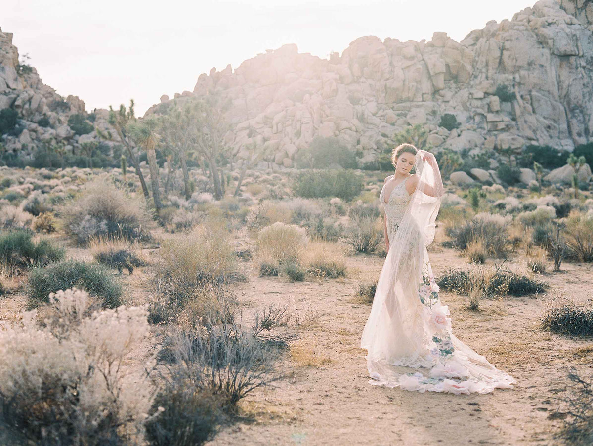 Desert Rose Couture Wedding Dress Design by Claire Pettibone